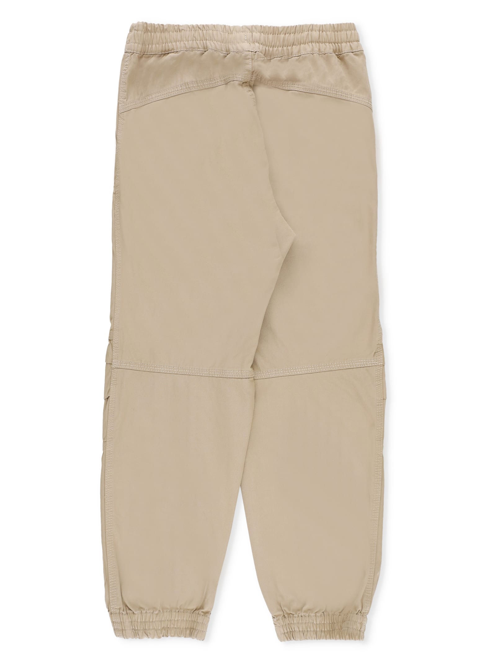 Shop Diesel Cotton Pants In Beige