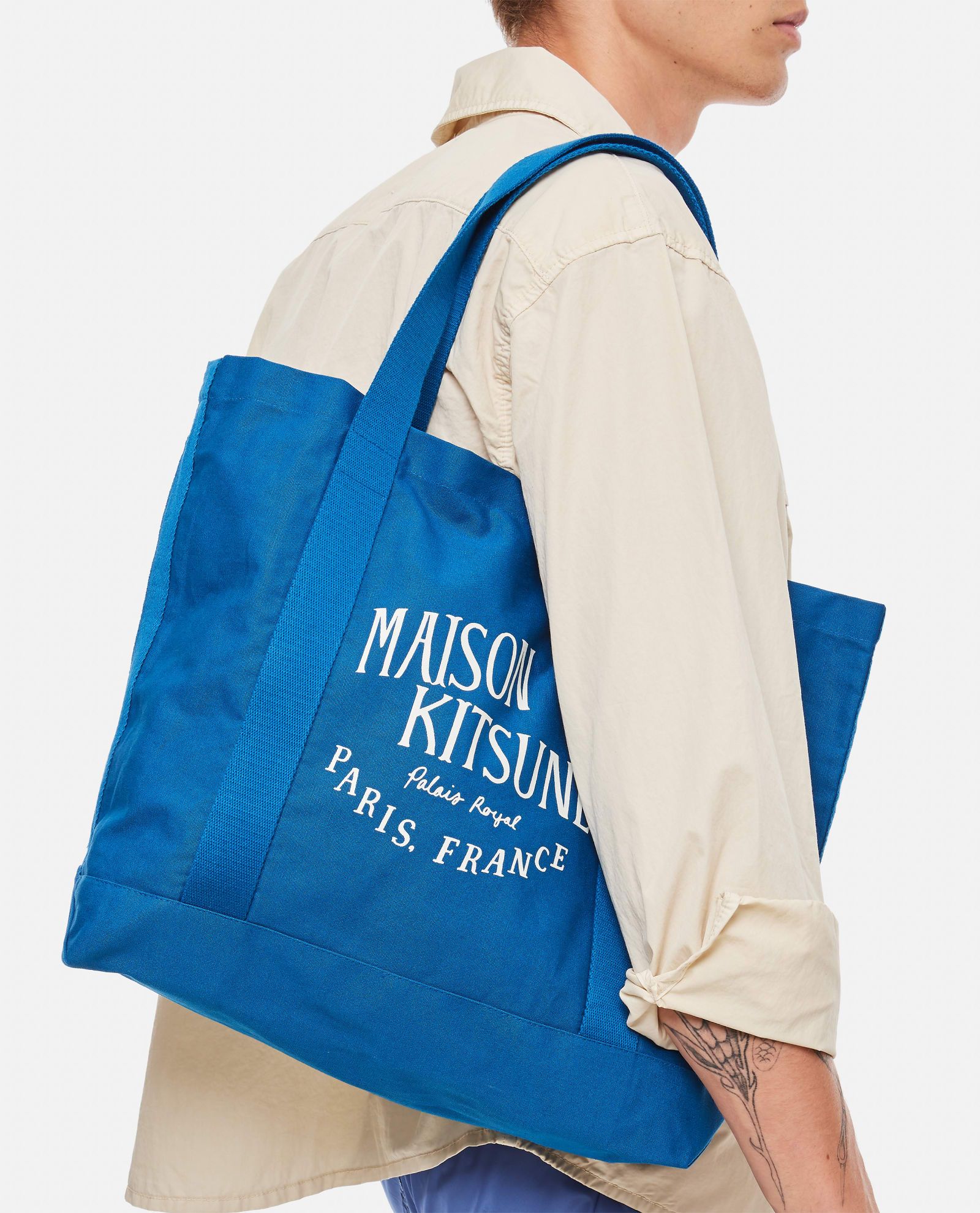 Shop Maison Kitsuné Updated Palais Royal Shopping Bag