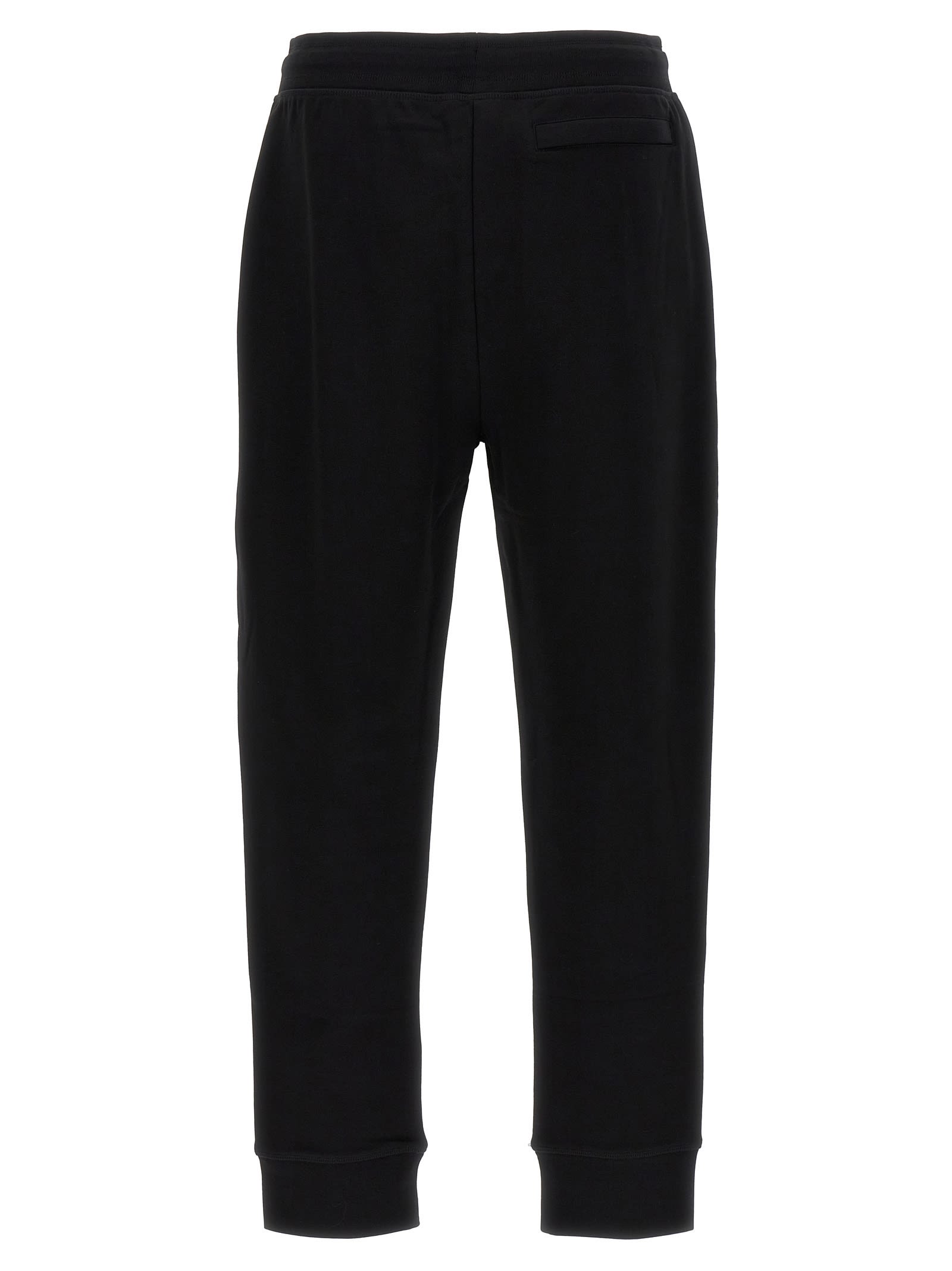 Canada Goose Men Black Cotton Logo Patch To The Front Elasticated Ankles Elasticated Drawstring Wais In Black