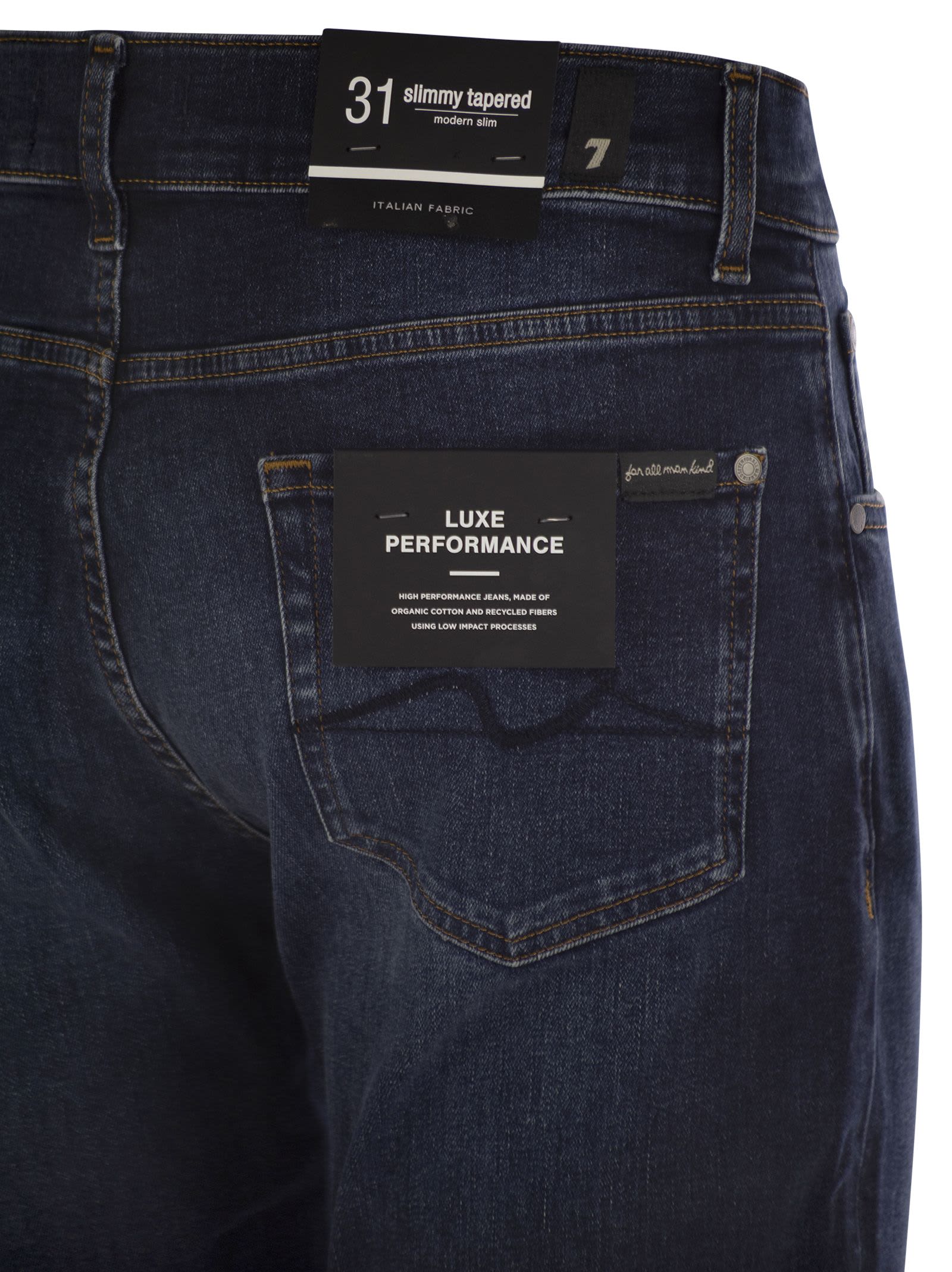 7 FOR ALL MANKIND SLIMMY TAPERED ALTO - MID-RISE SKINNY JEANS