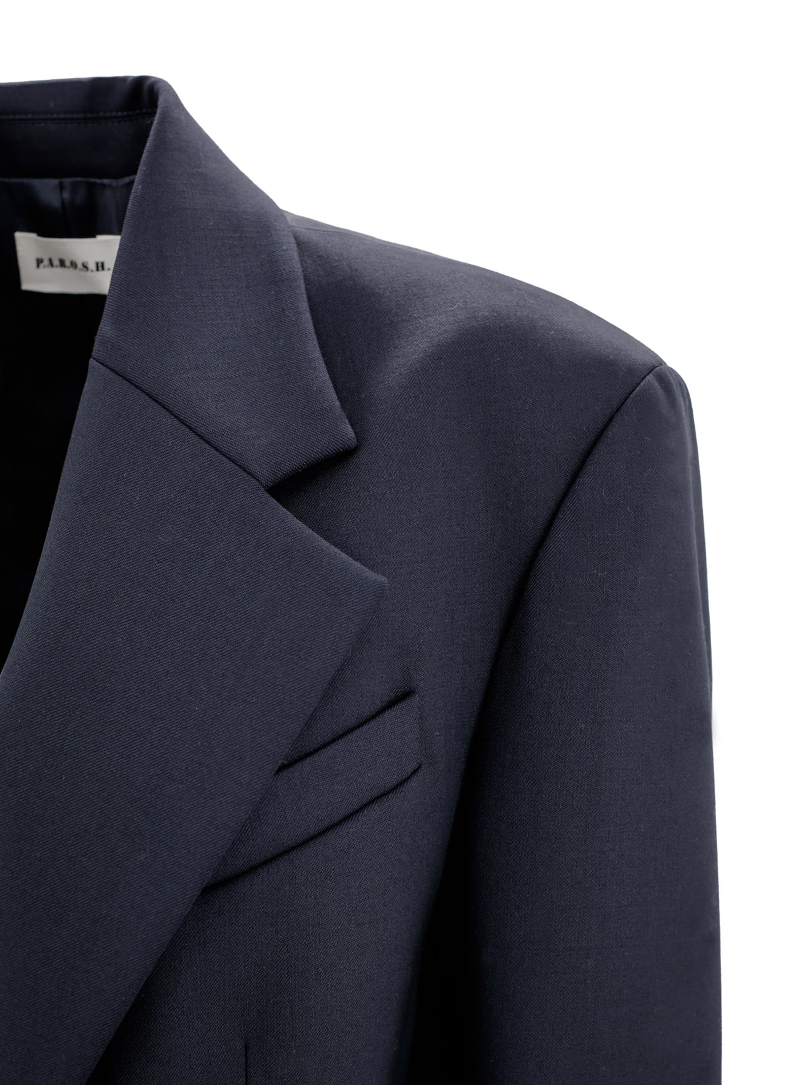 P.a.r.o.s.h Single-breasted Wool Blend Blazer In Blue
