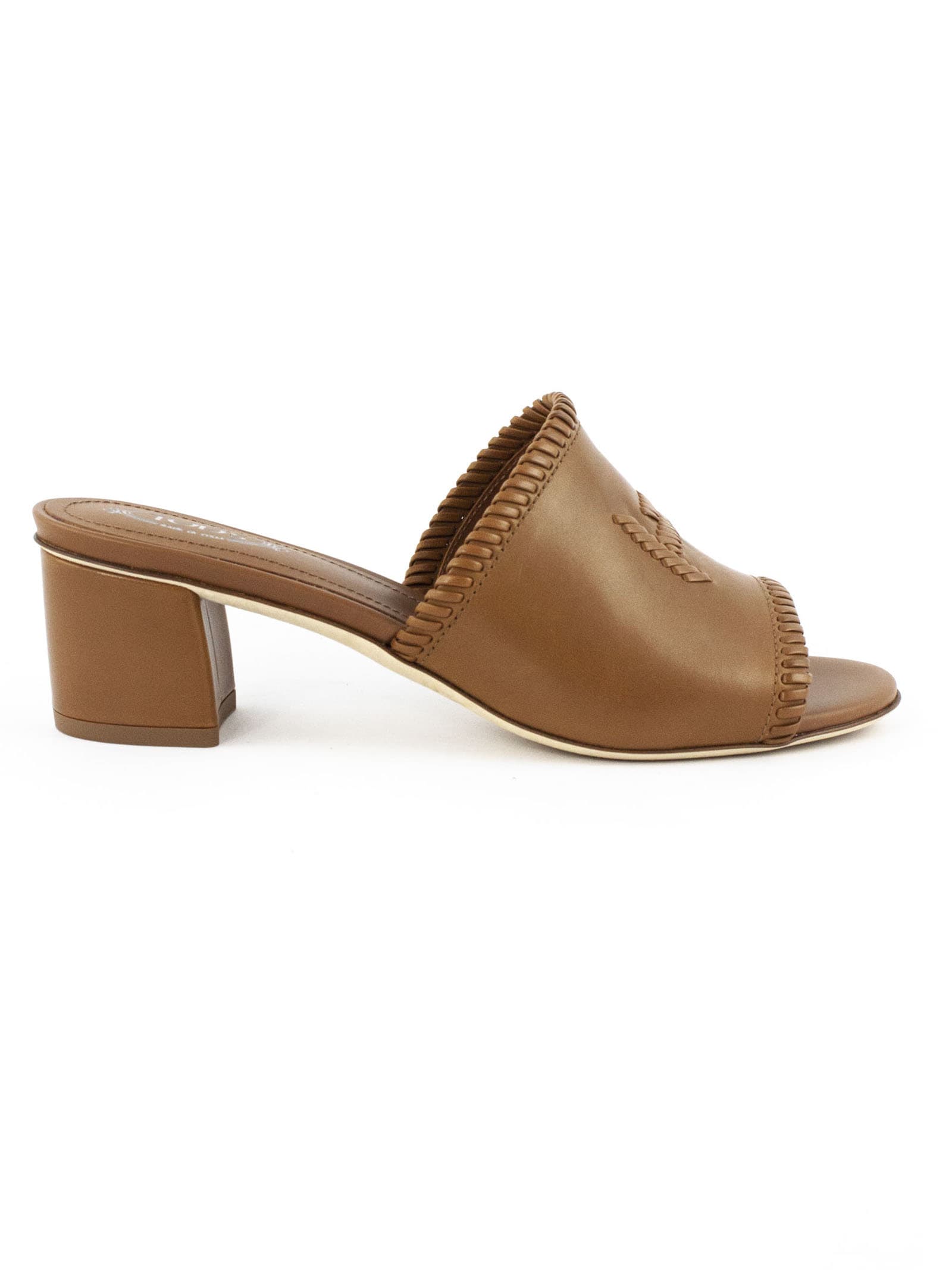 TOD'S SANDALS IN BROWN LEATHER,11317638