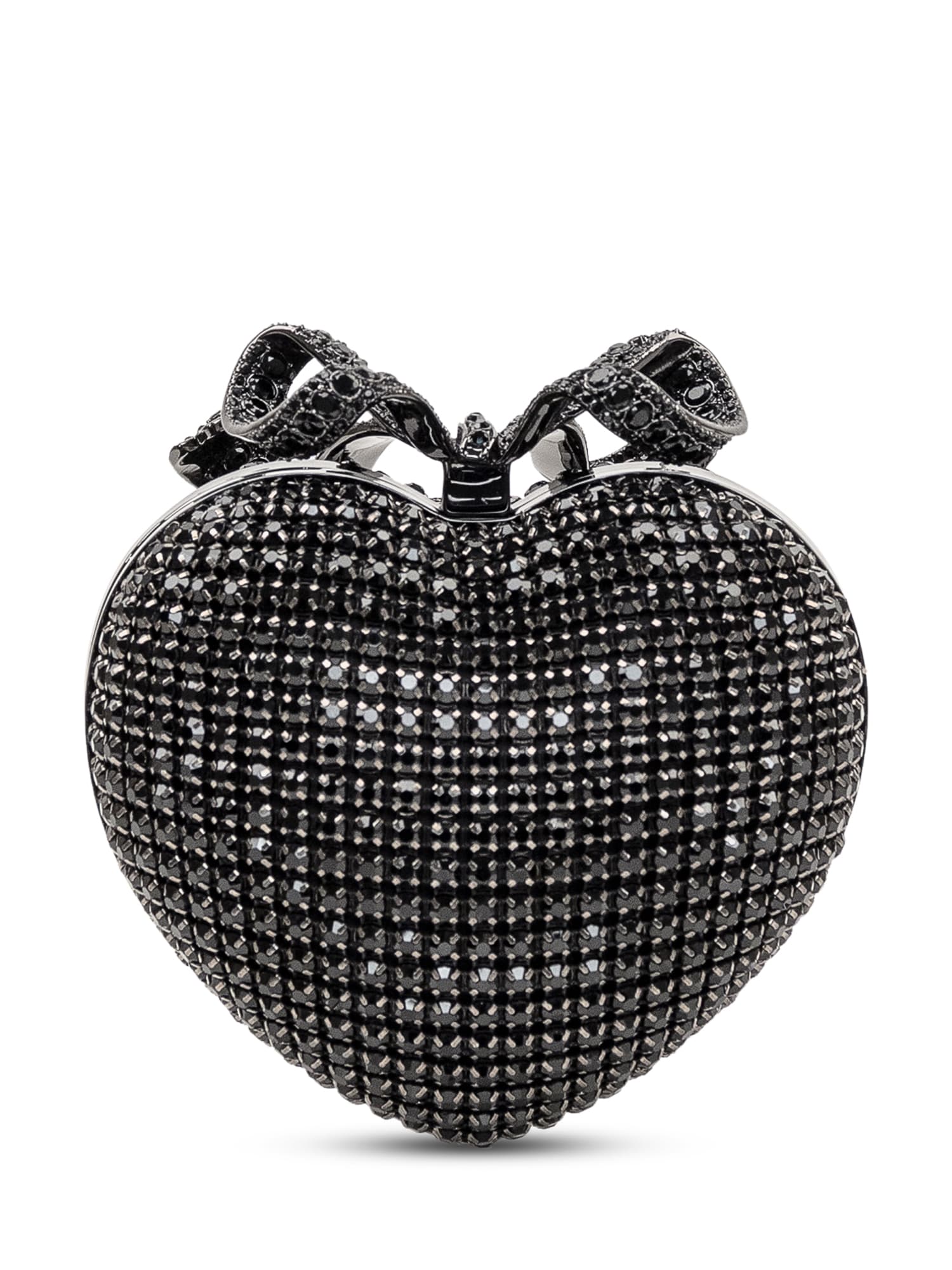 SELF-PORTRAIT CRYSTAL HEART CLUTCH