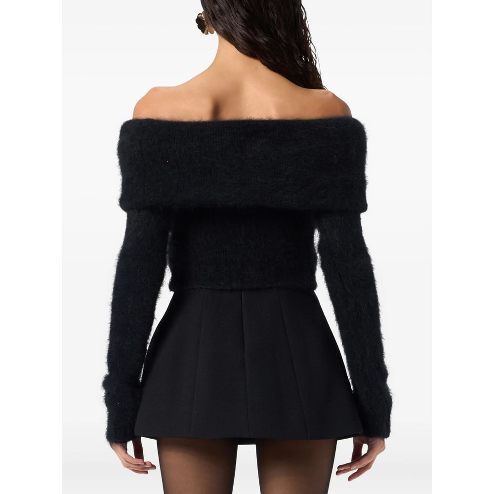 Blumarine Sweaters Blacks And Greys In Black