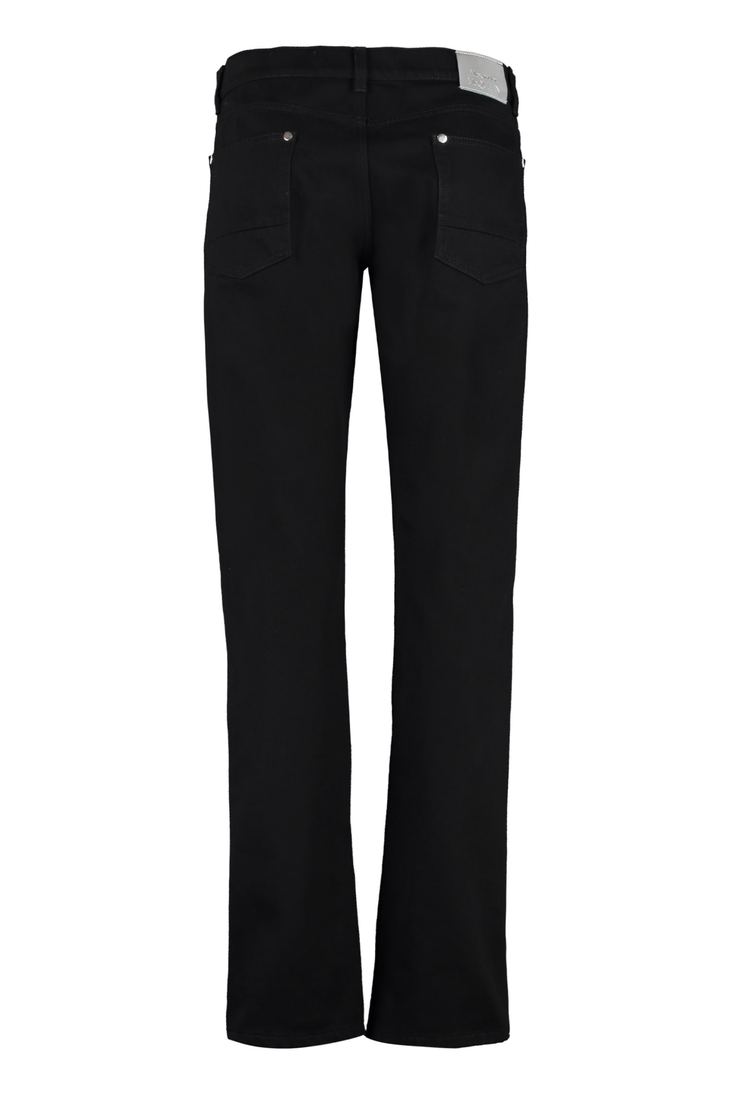 Shop Alexander Mcqueen 5-pocket Slim Fit Jeans In Black