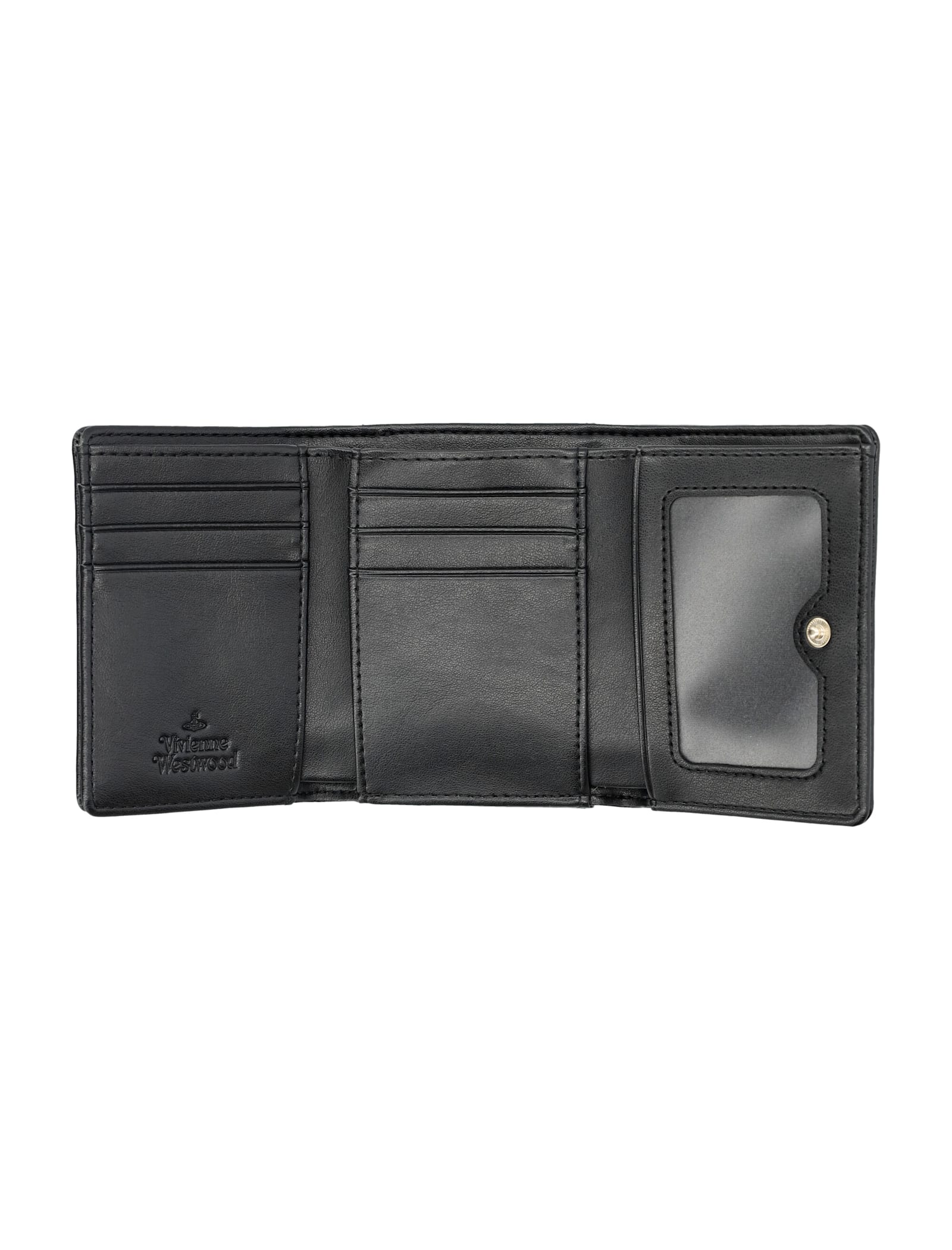 Shop Vivienne Westwood Small Frame Wallet In Black