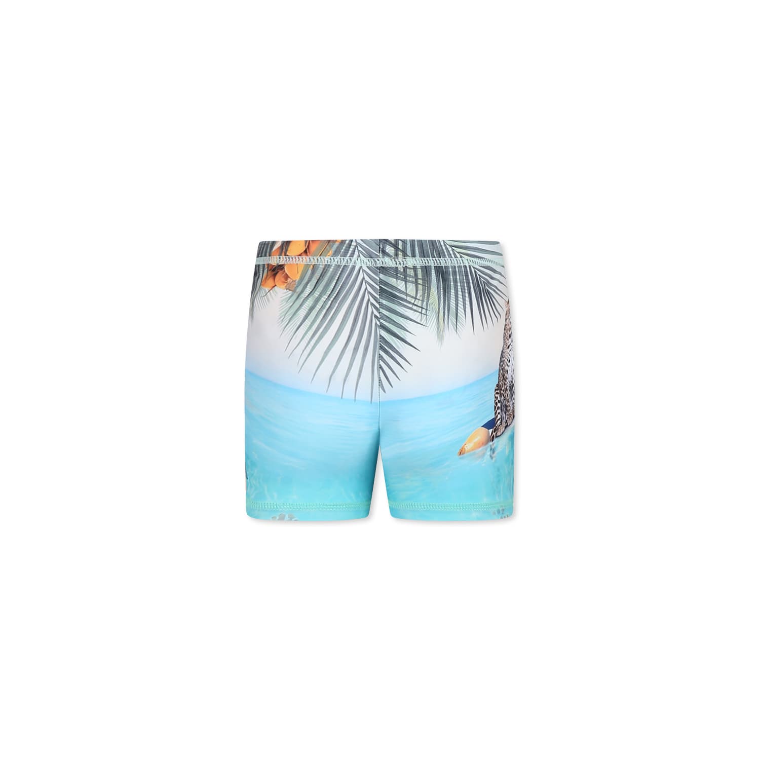 Molo Pattern Swimwear In Light Blue