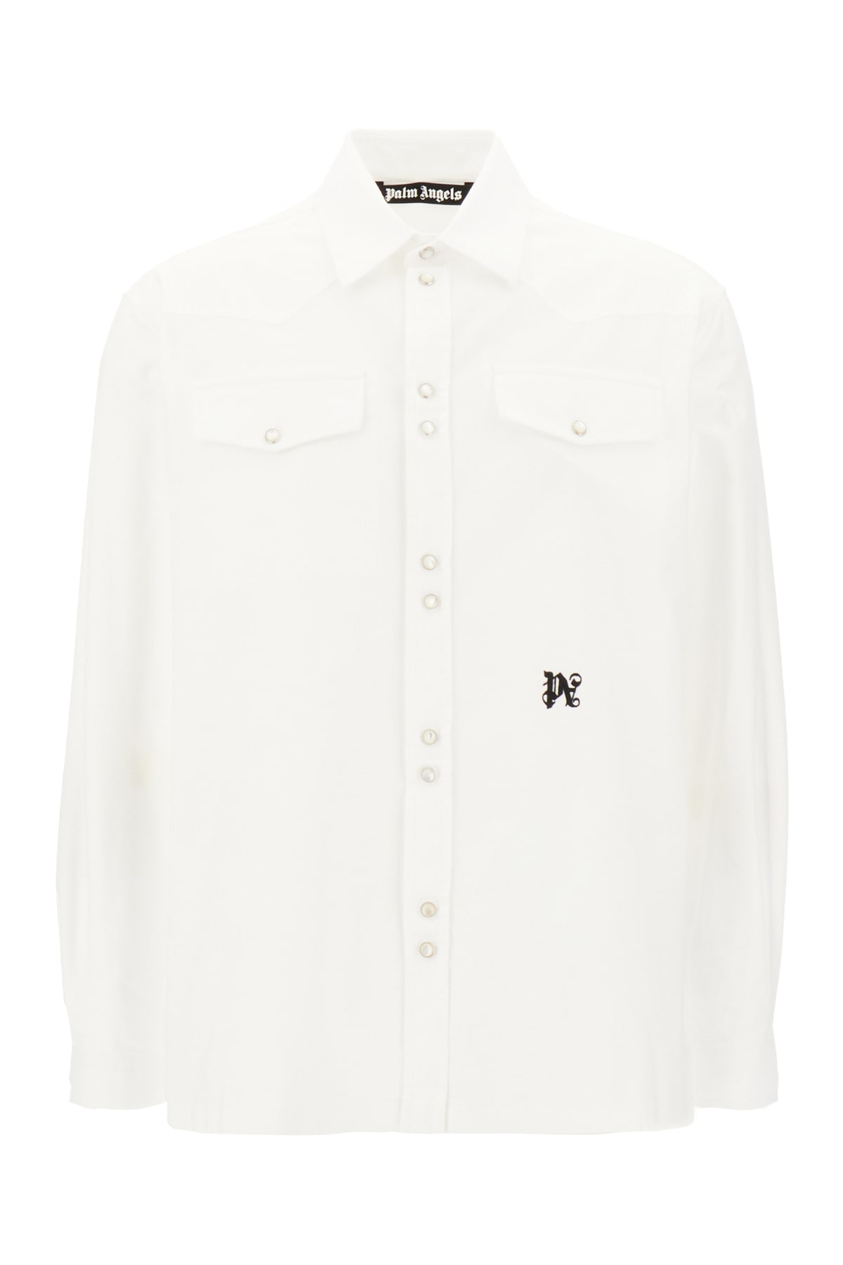 Palm Angels White Cotton Shirt