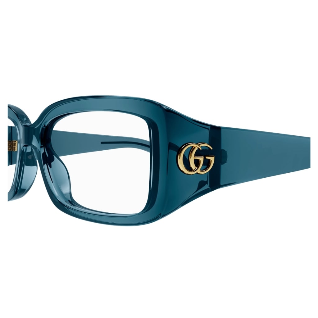 Shop Gucci Gg1406o 003 Glasses In Blu