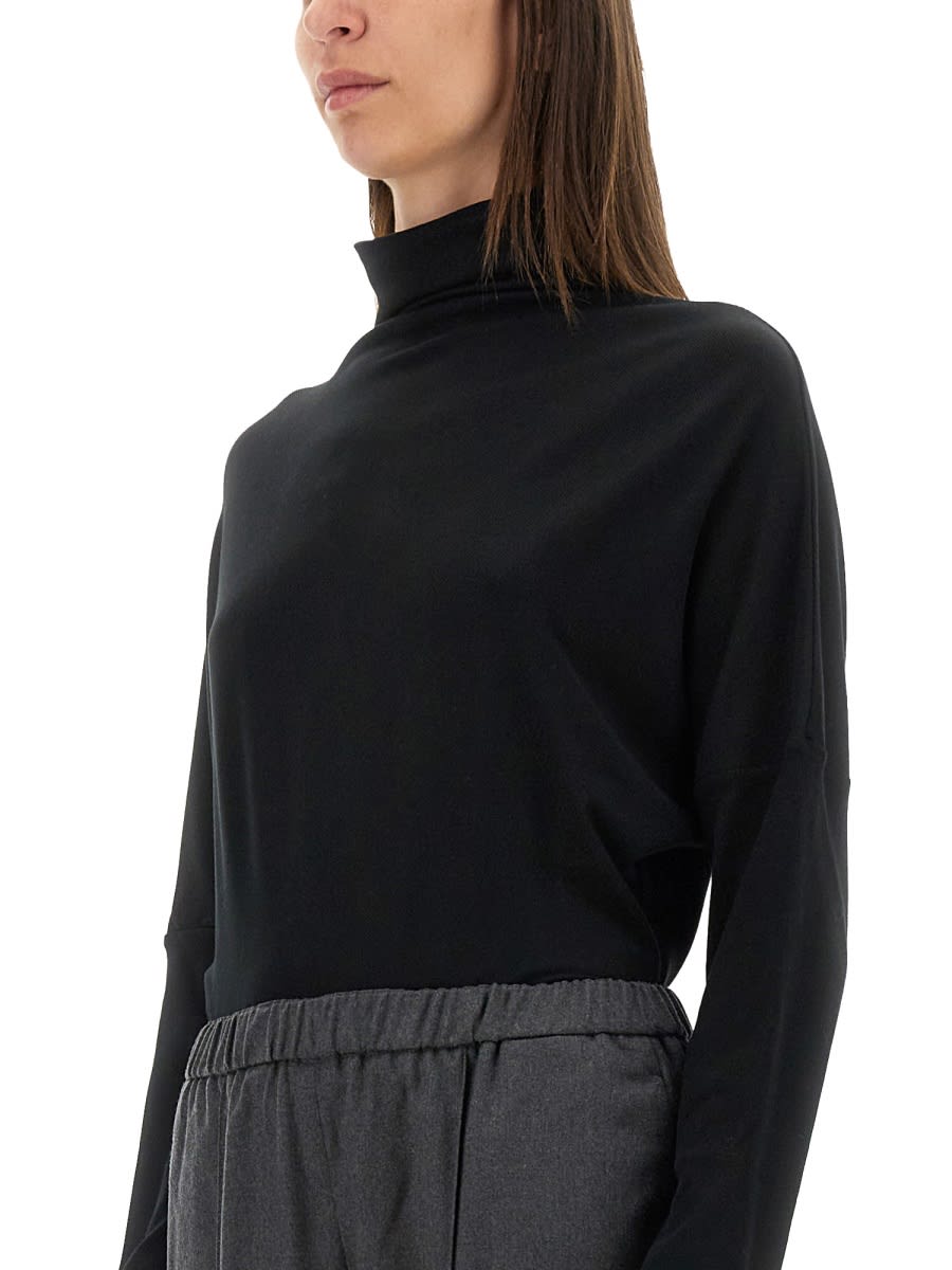 Shop Fabiana Filippi Oversize Shirt In Black