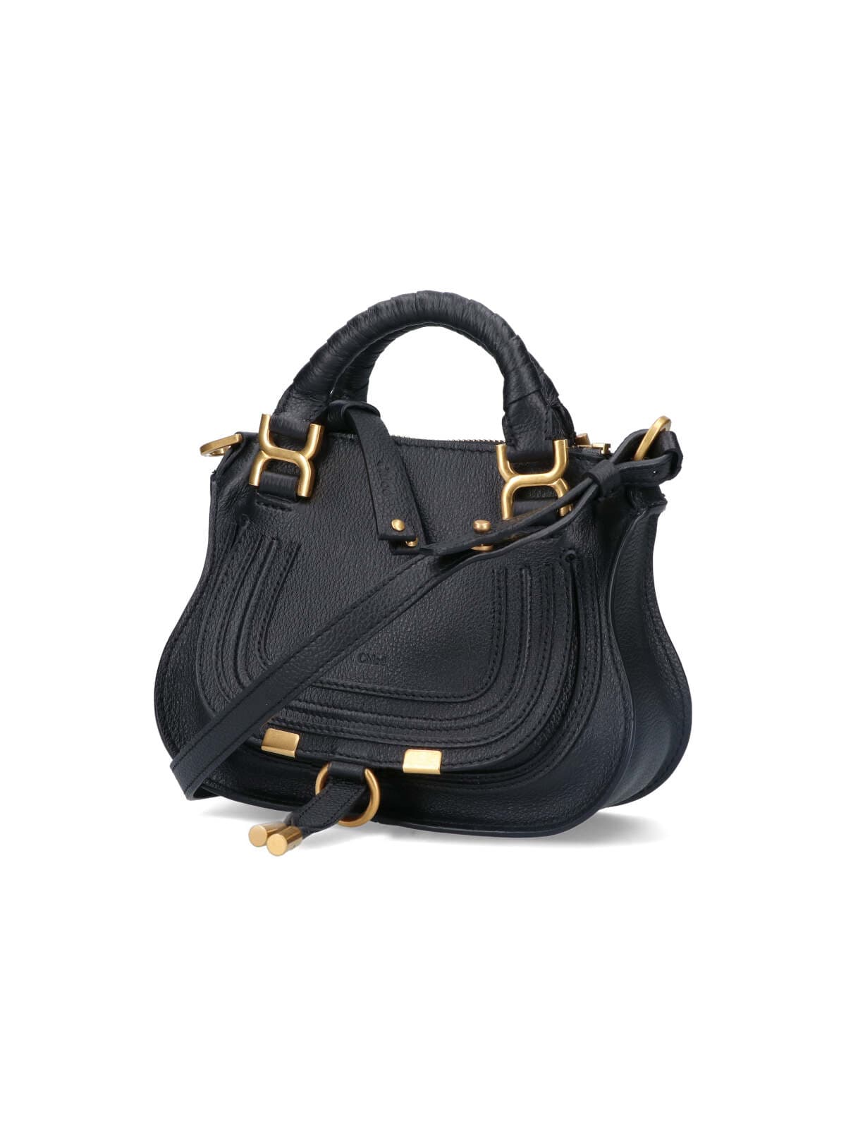 Shop Chloé Marcie Mini Bag In Black