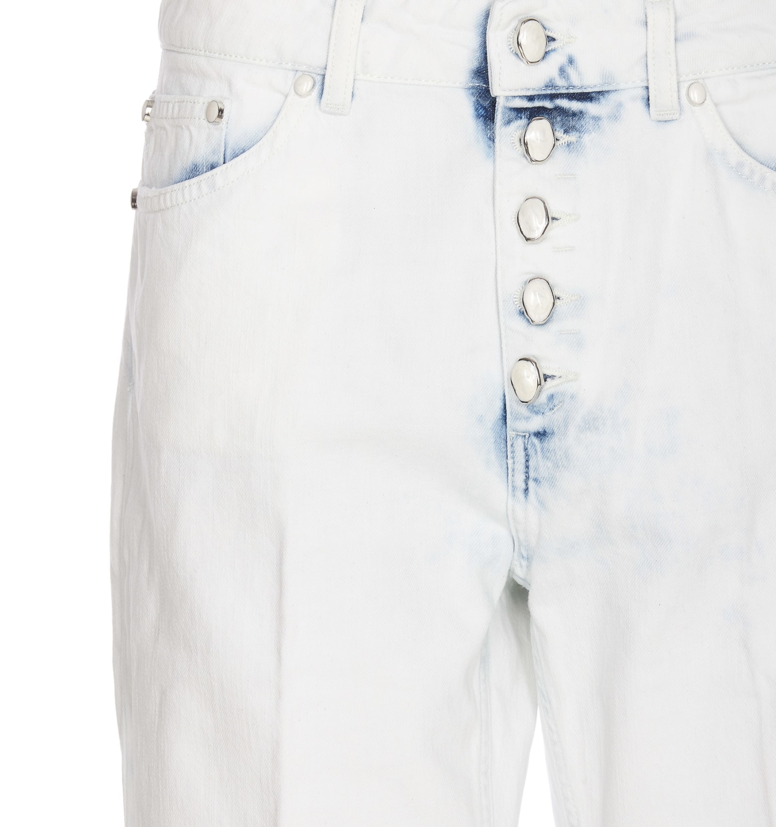 Shop Dondup Koons Gioiello Pants In White