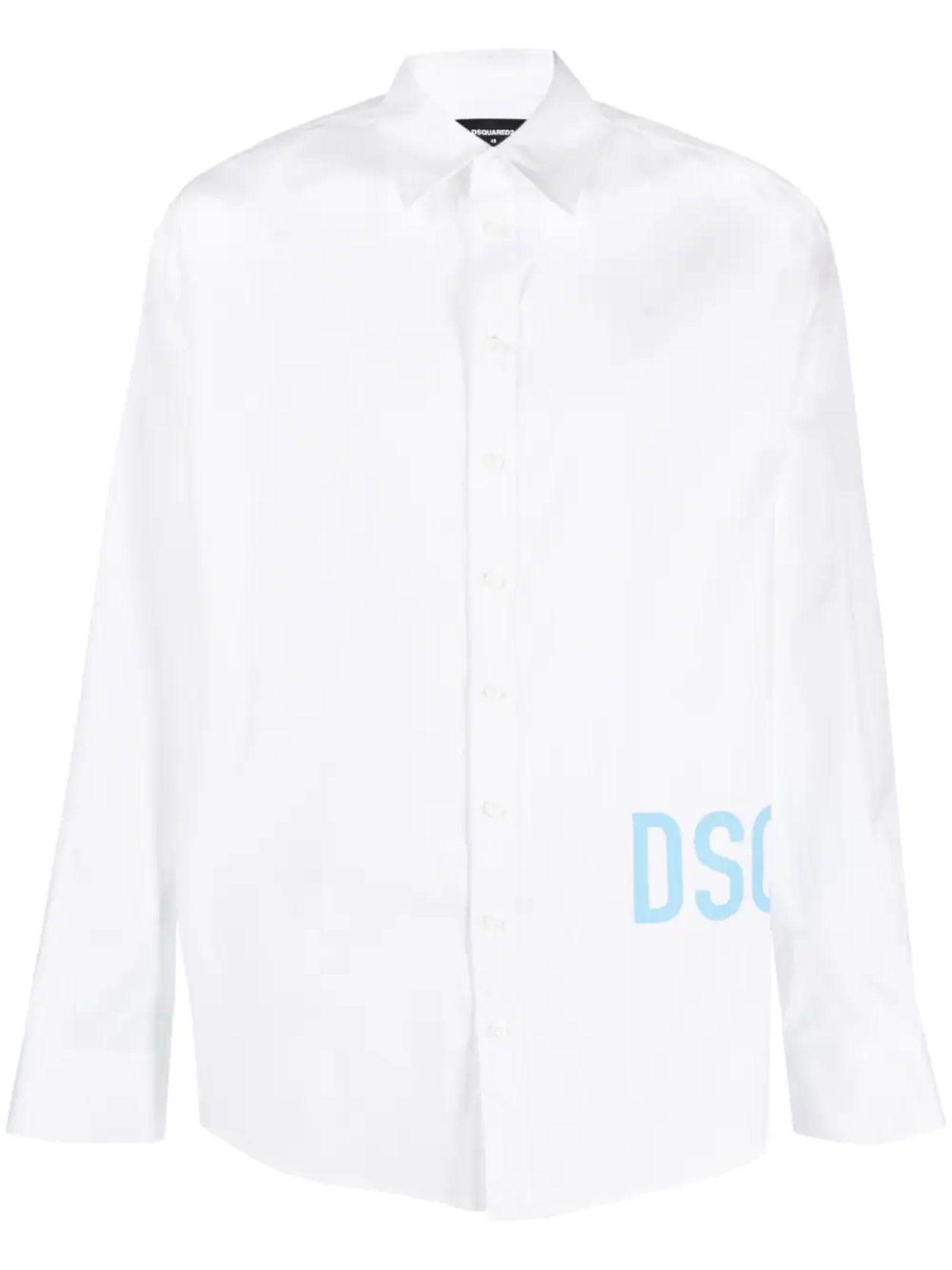 Dsquared2 Logo Printed Long Sleeved Shirt Smart