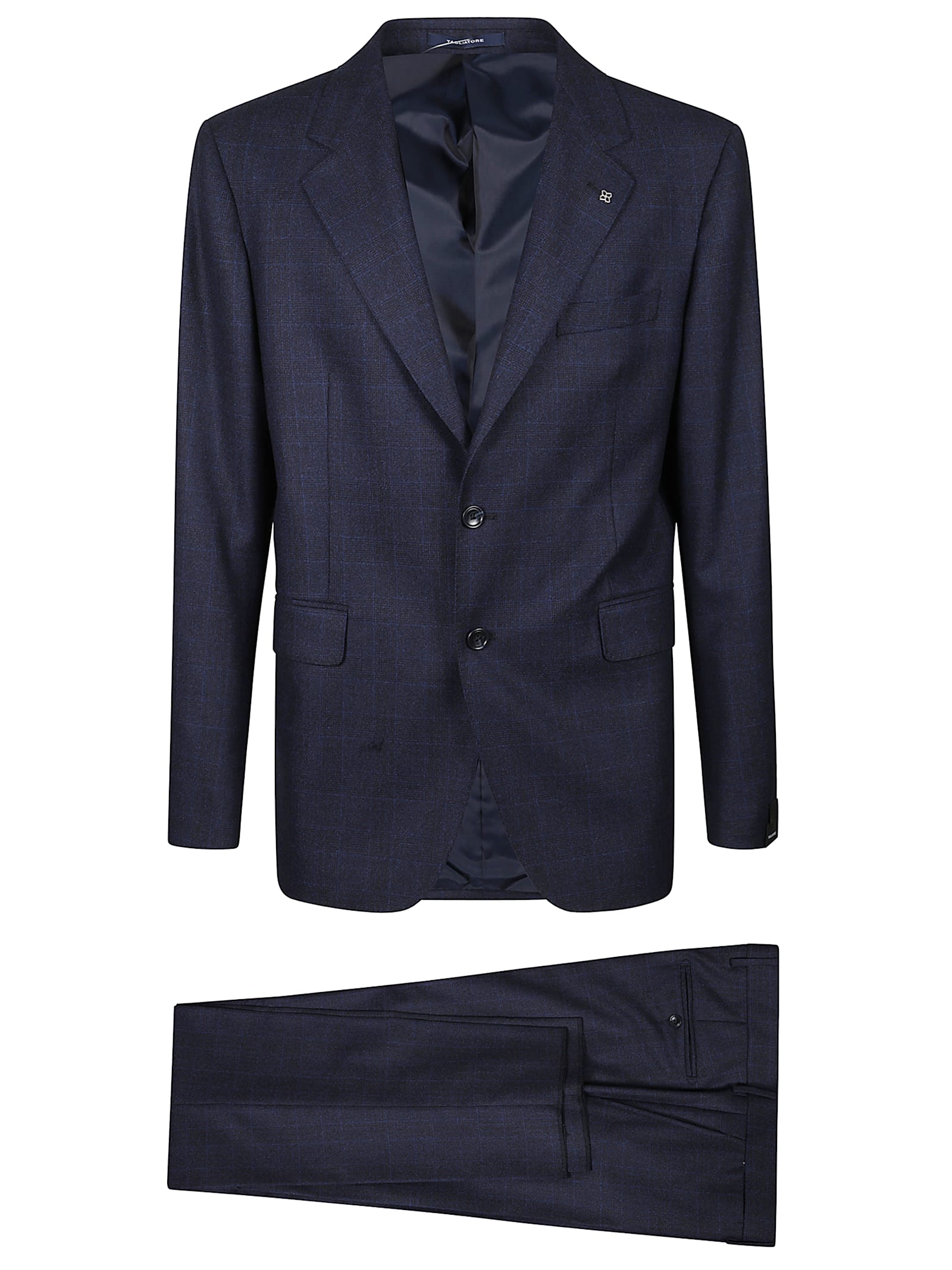 Tagliatore Notch Lapel Suit Jacket Featuring Pockets In Multi