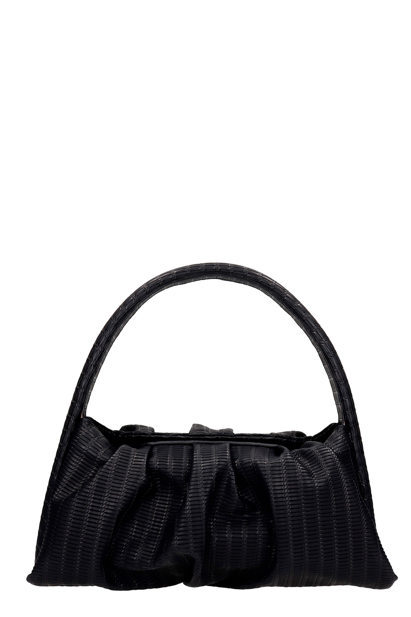 THEMOIRè Hera Braid Shoulder Bag In Black Leather