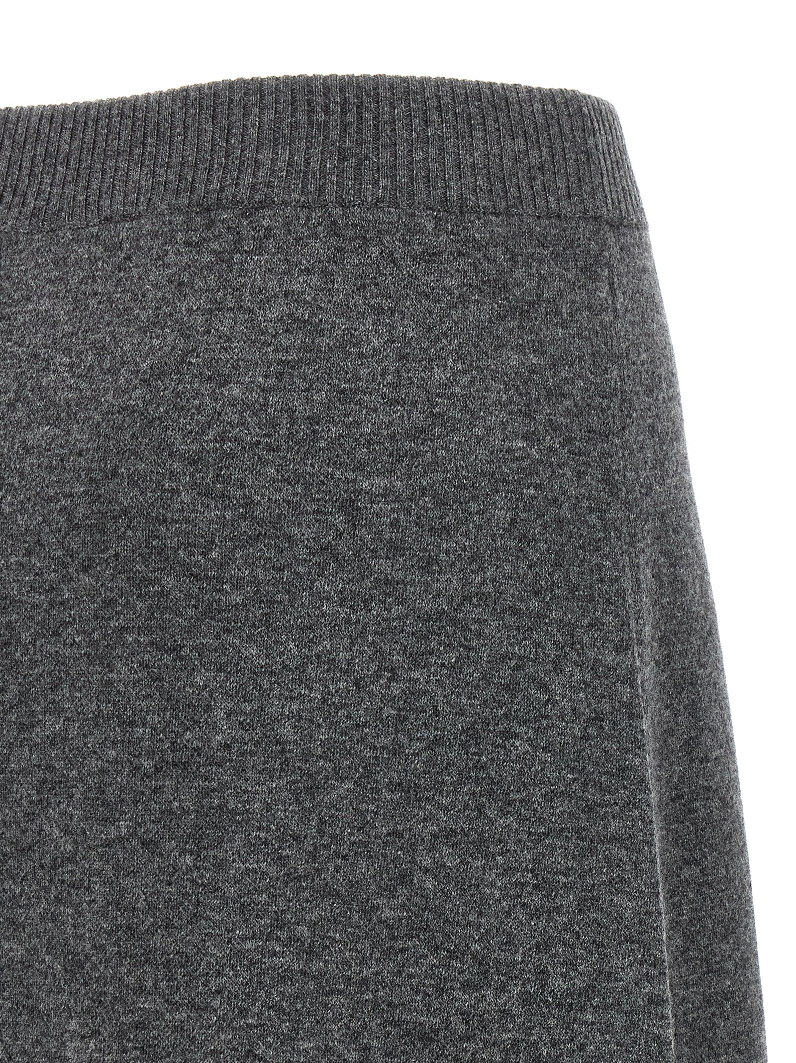 Brunello Cucinelli Cashmere Skirt In Gray