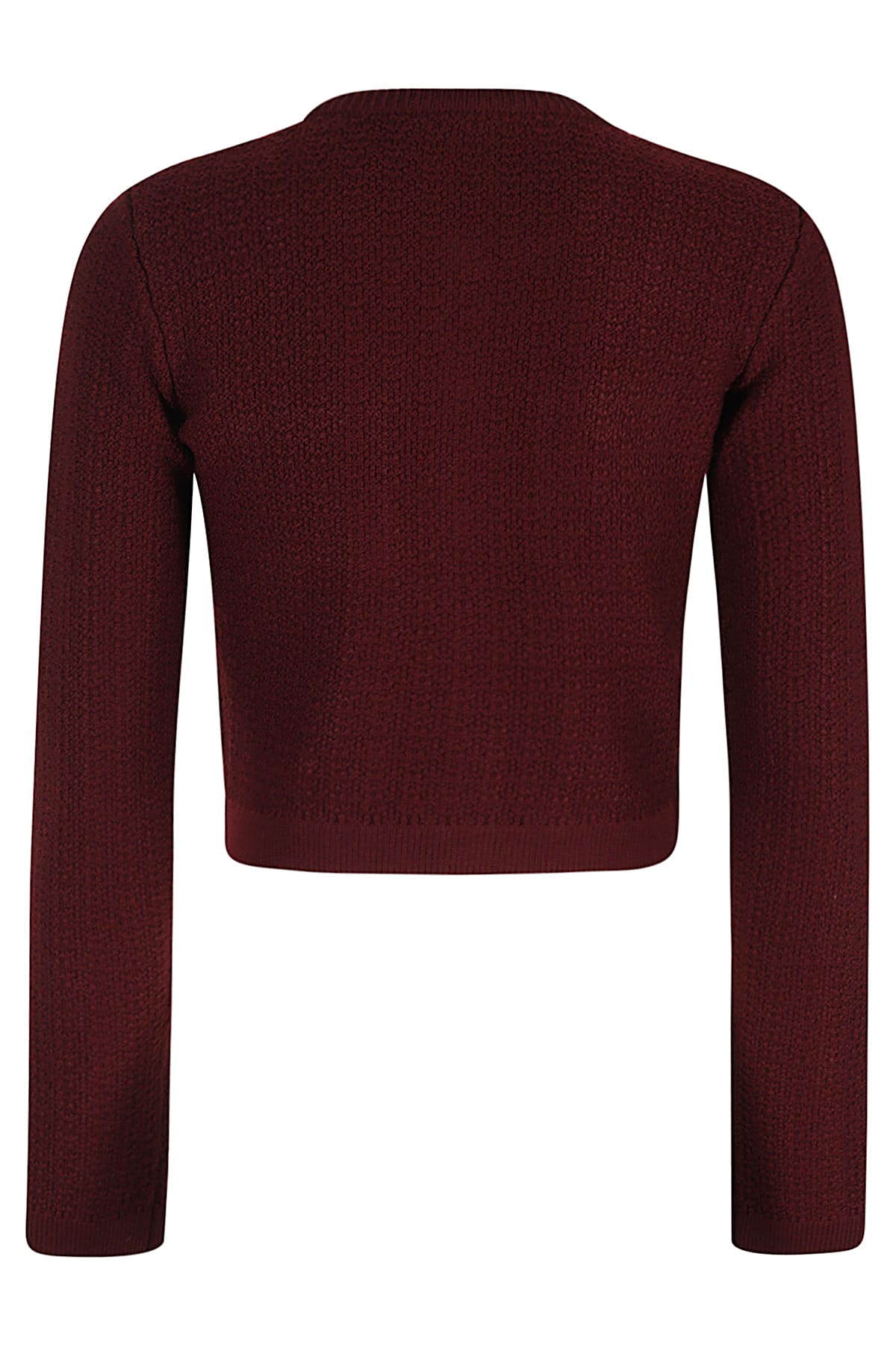 Shop Elisabetta Franchi Maglia Tricot In Rouge Noir