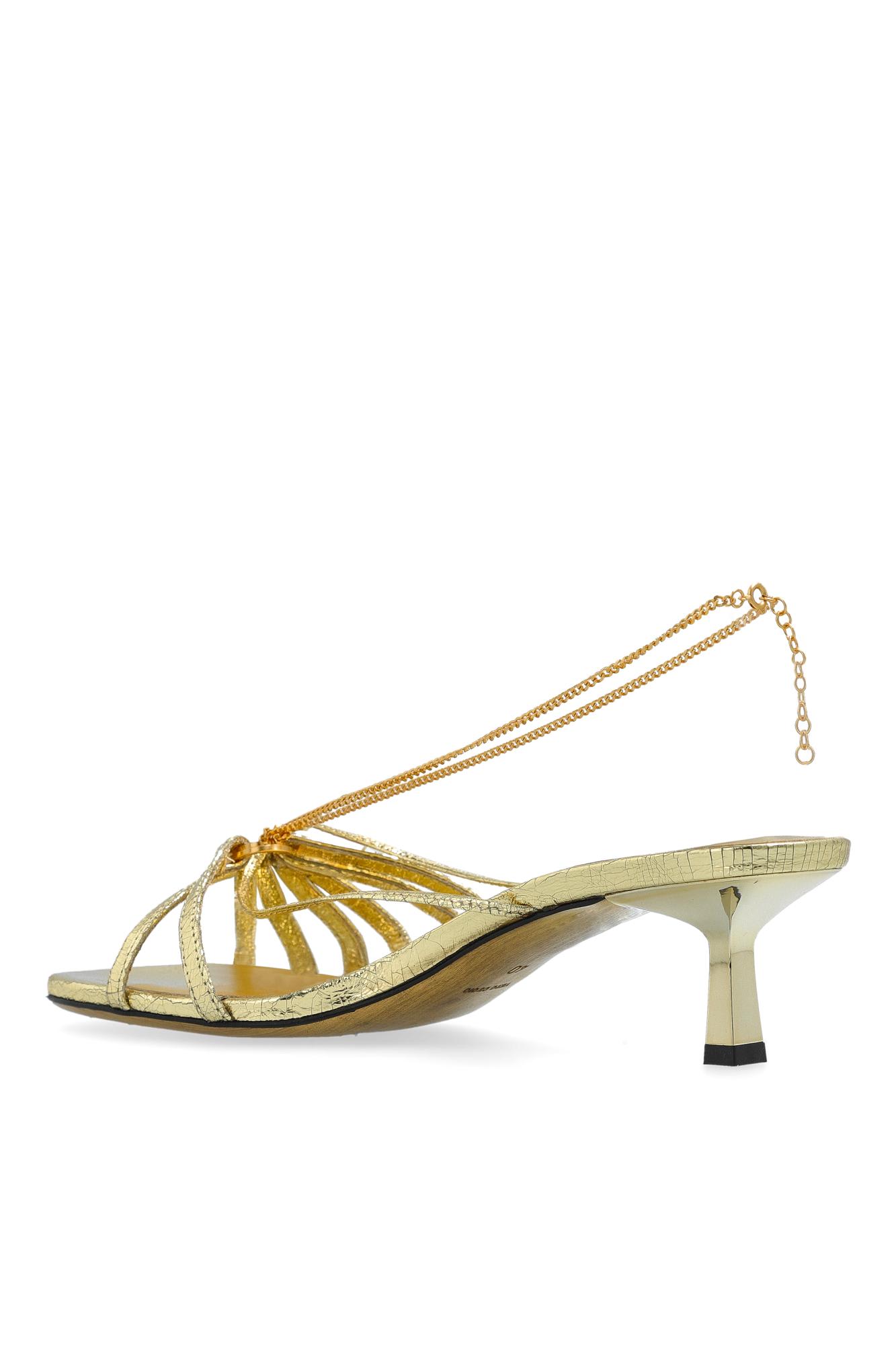 Golden Goose Deluxe Brand Nico Chained Sandals In Gold
