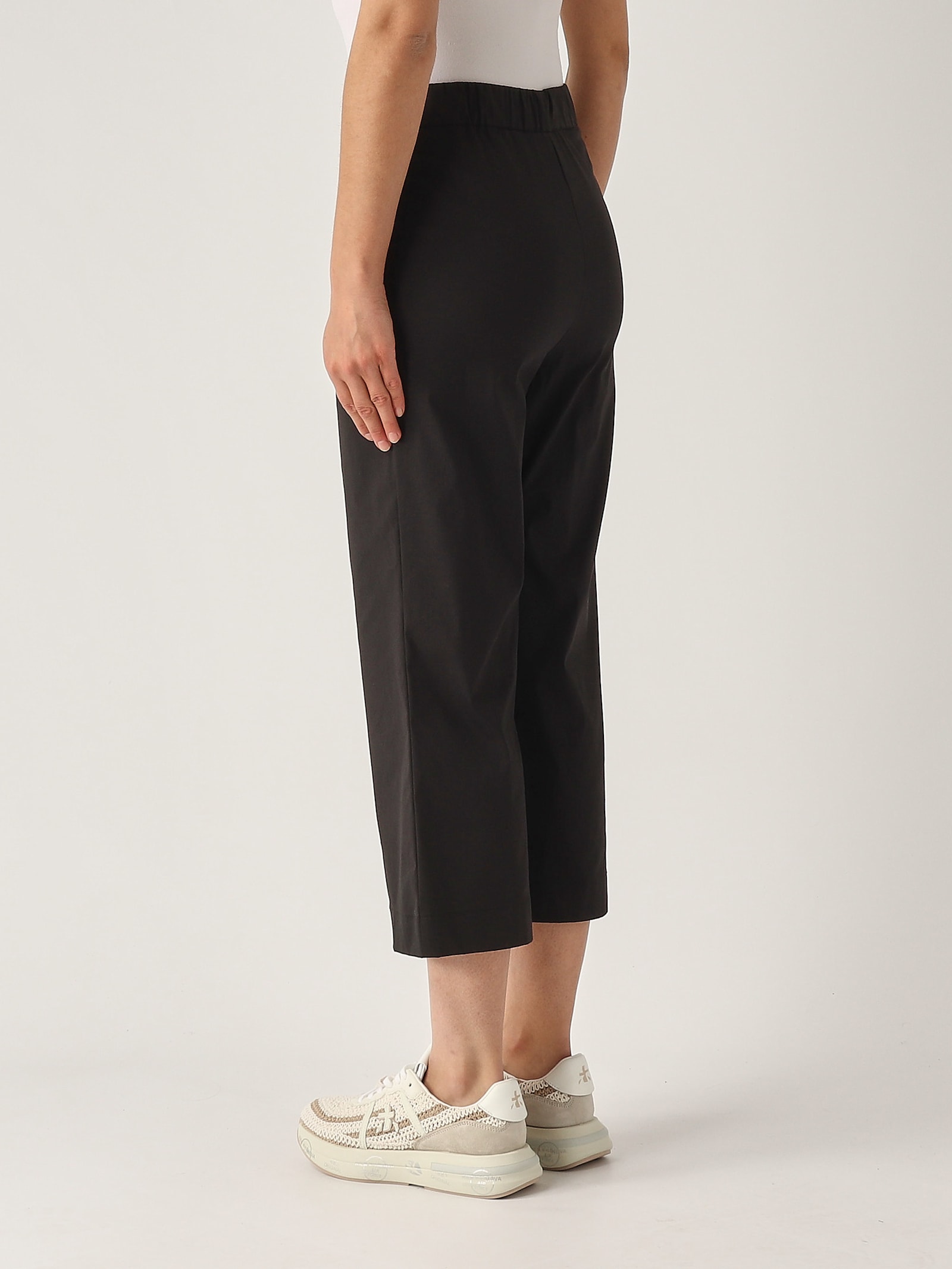 Gran Sasso Pantalone Trombetta Trousers In Black