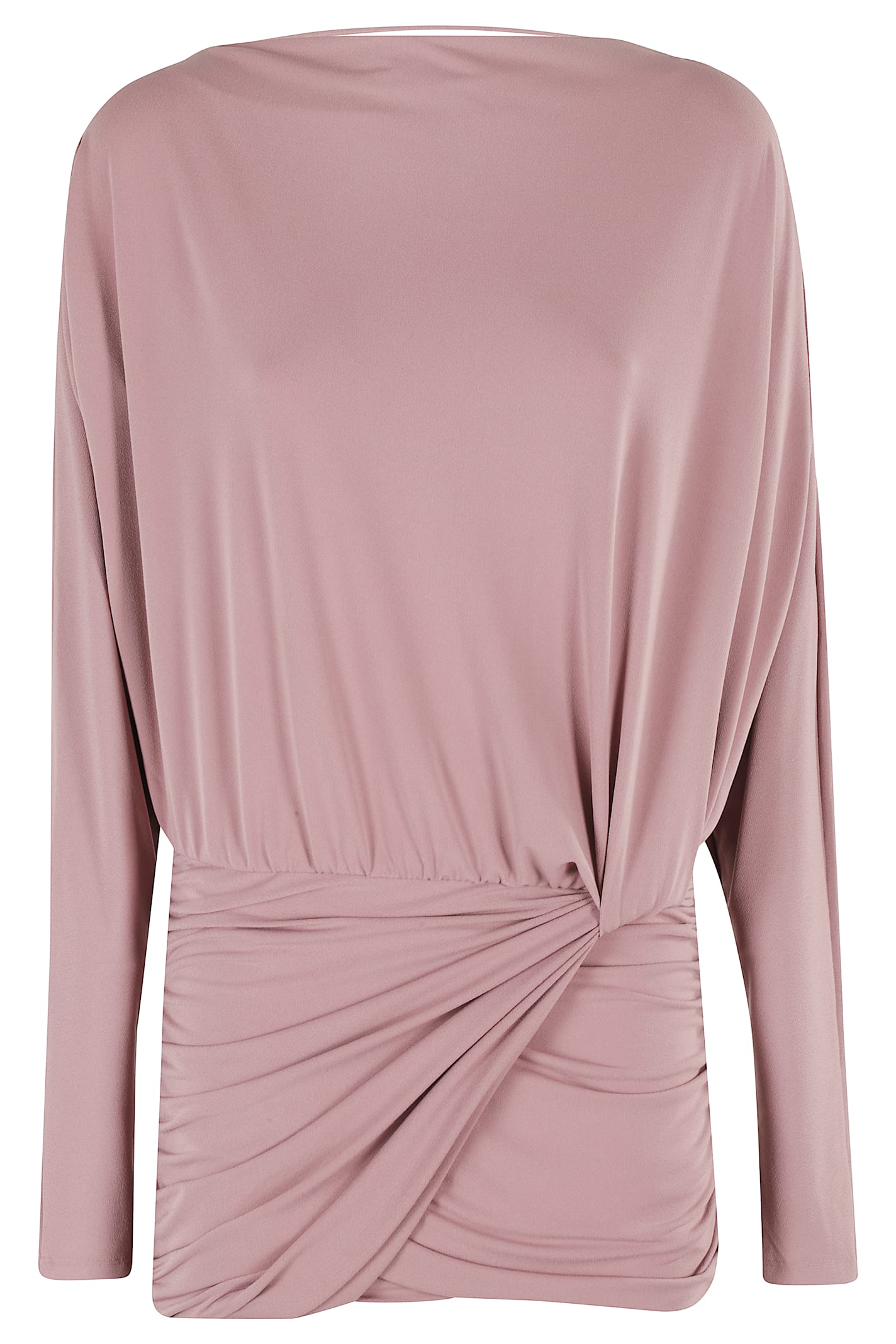 The Andamane Wisteria Mini Long Sleeve Mini Dress In Pink