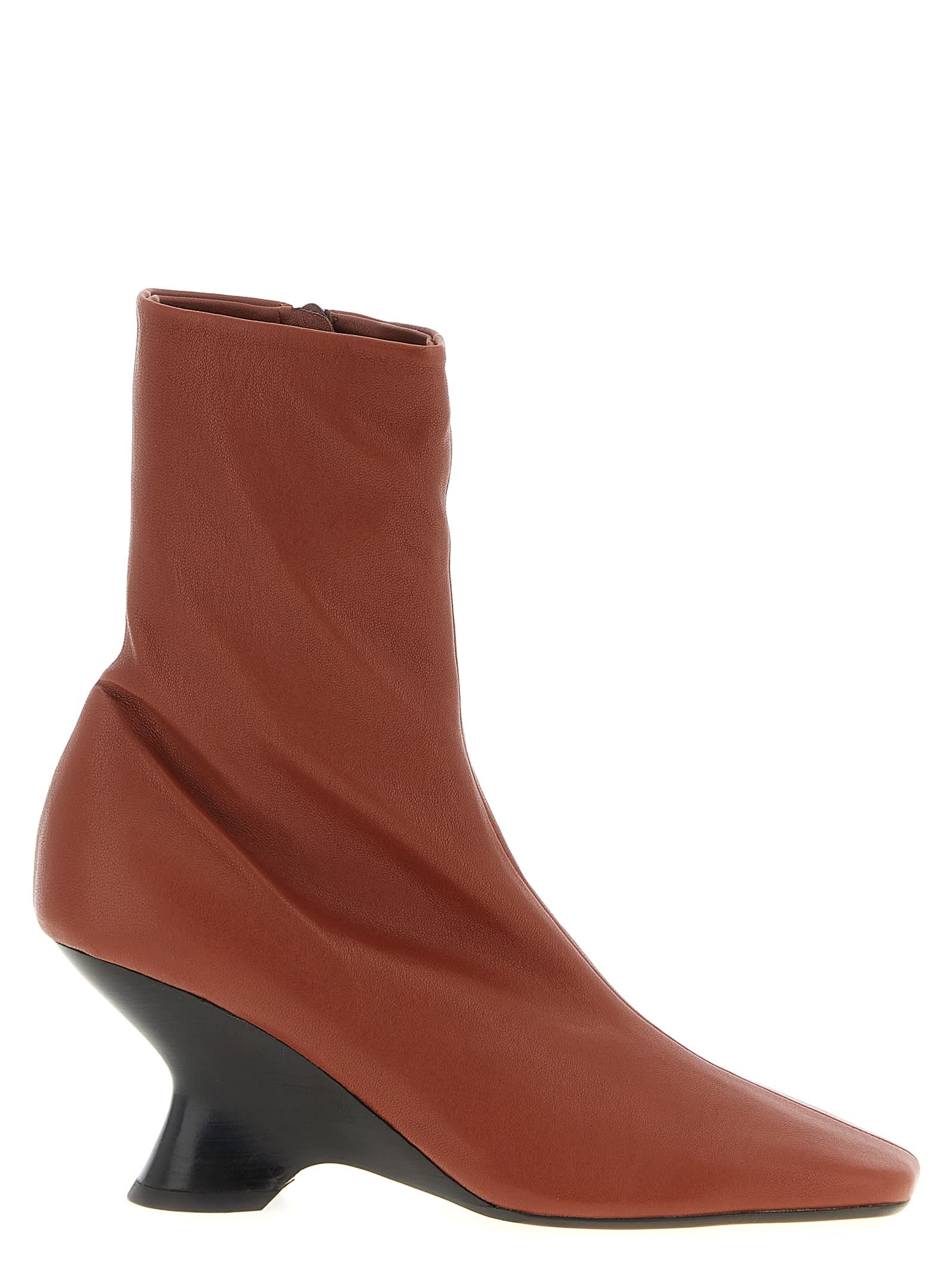 Dries Van Noten W.l. Ankle Boots In Multi