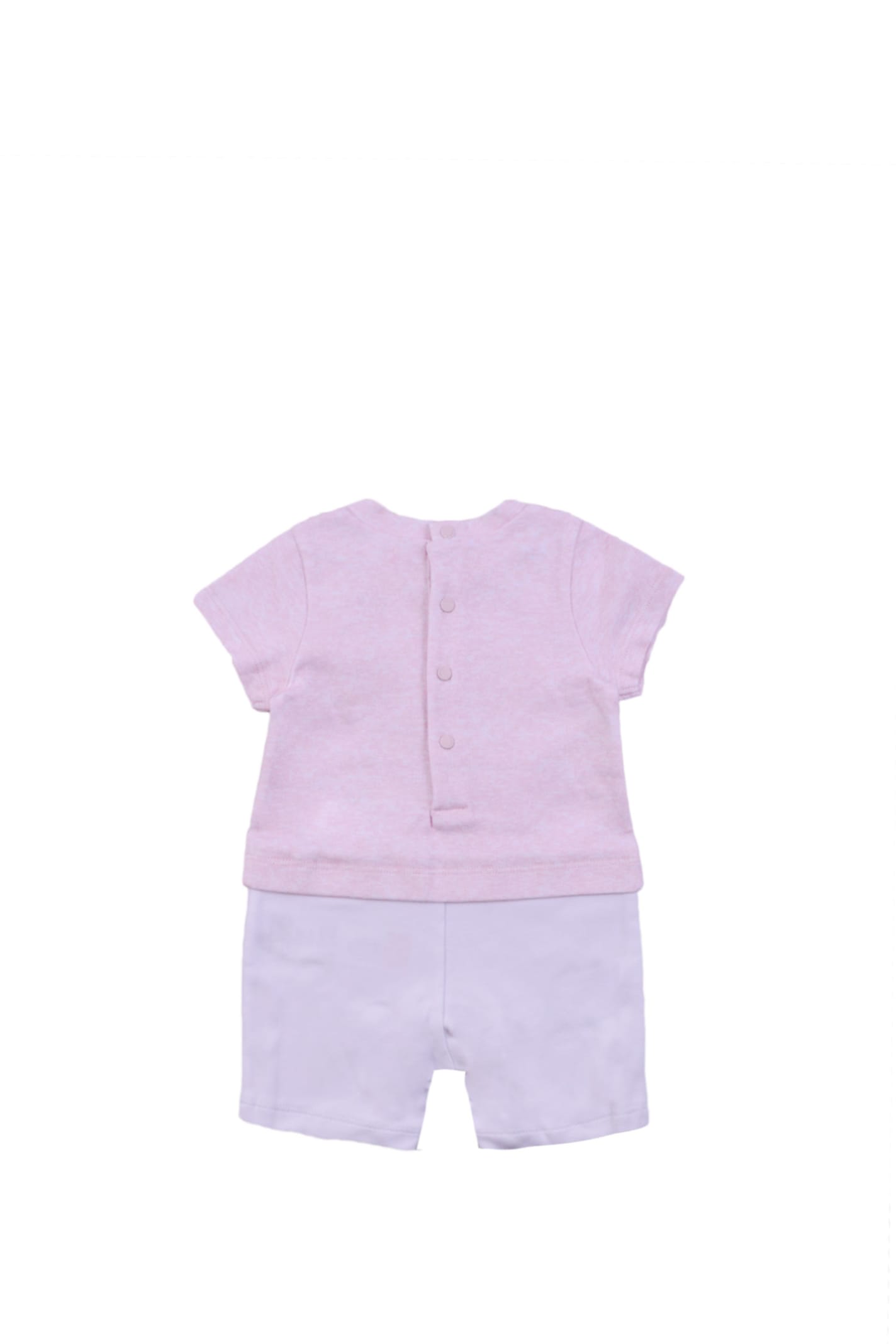 Shop Givenchy Cotton Romper In Rose
