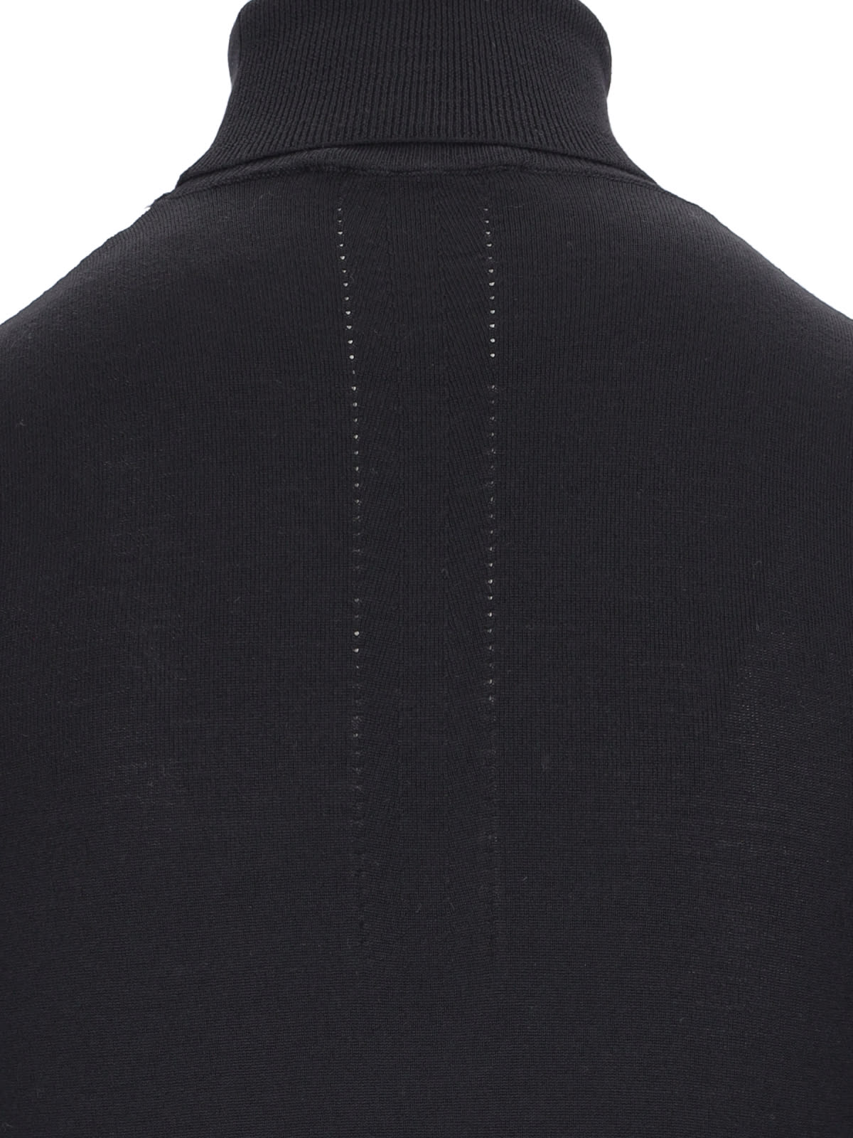 Shop Zanone Classic Turtleneck In Black