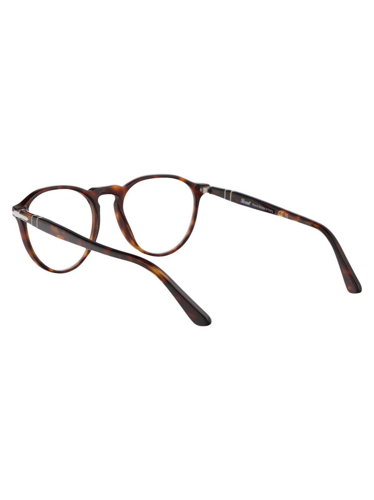 Shop Persol Oval Frame Glasses In 24