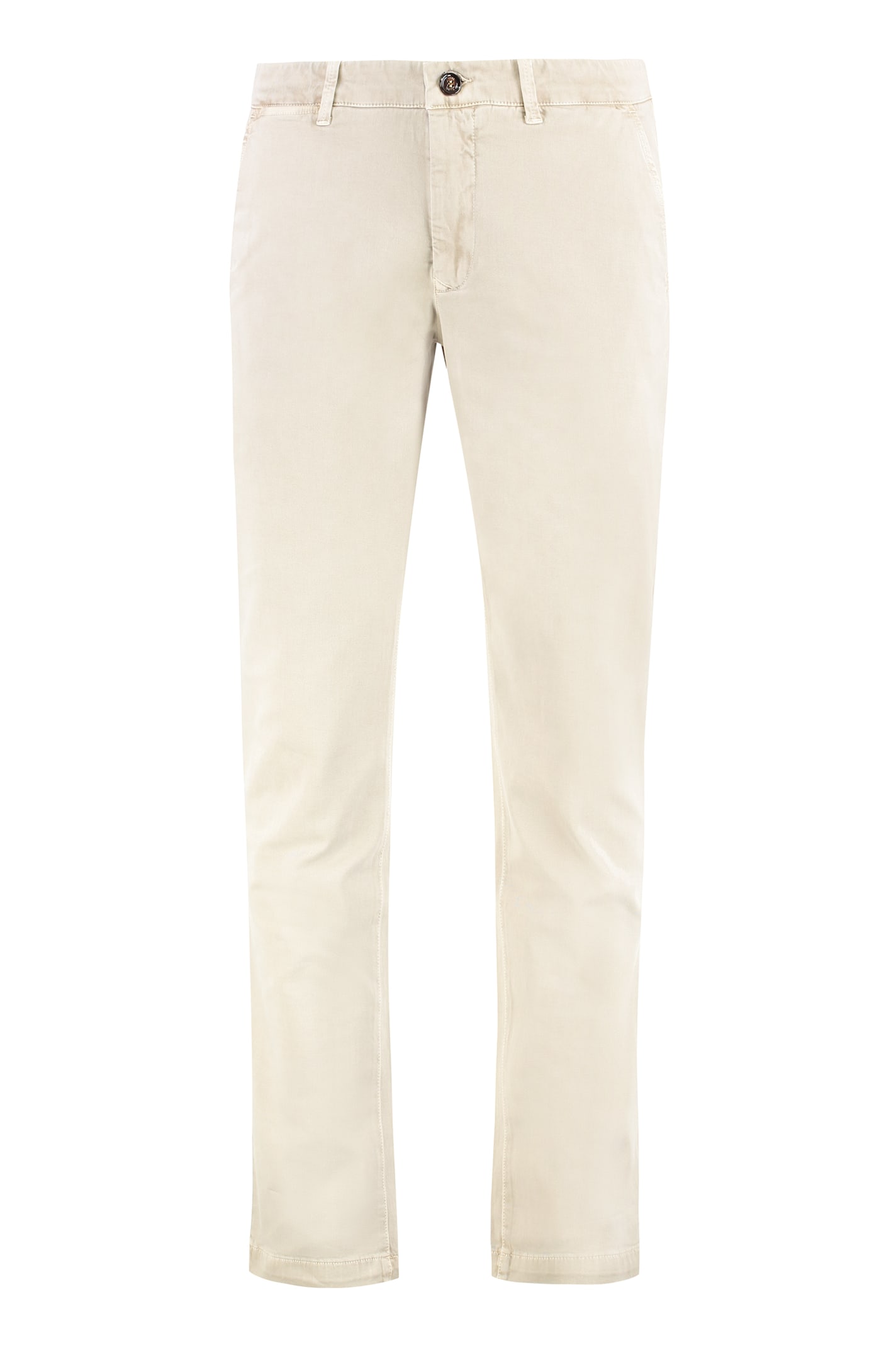 Moorer Button-fastening Trousers In White