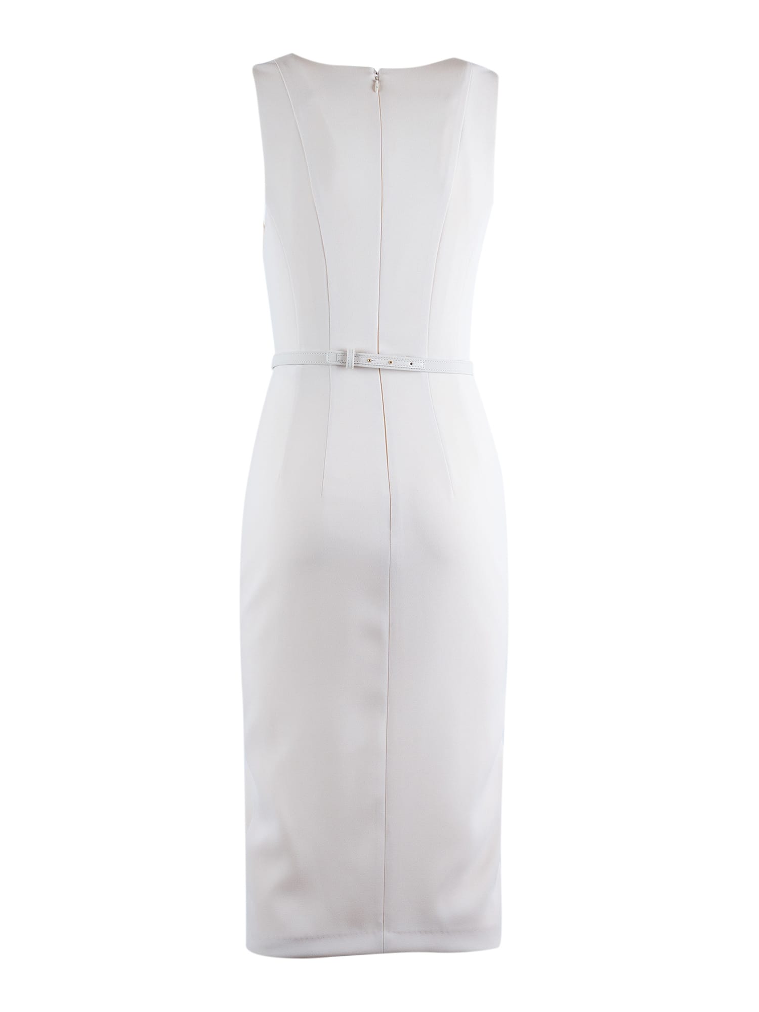 Elisabetta Franchi Womens Dress With Belt In White