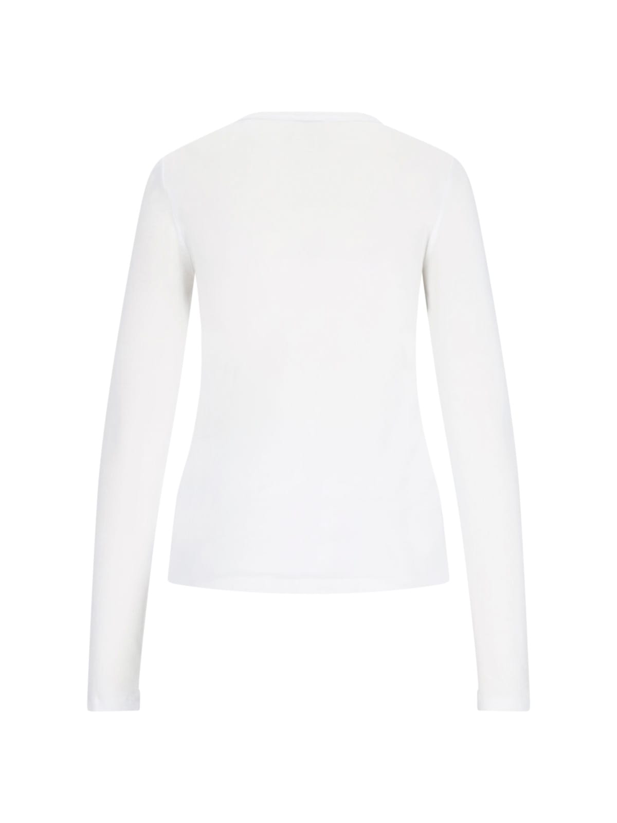 Shop Filippa K Henley Logo Sweater In White