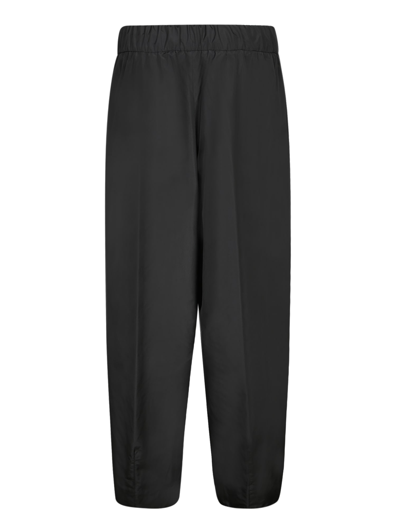 HERNO PANTALONE CARROT FIT IN TAFFETA TROUSERS