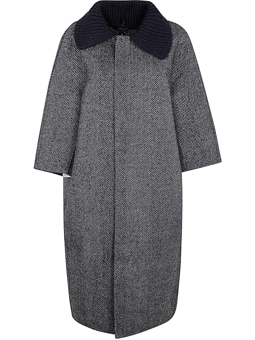 Df Coat With Detachable Wool Collar