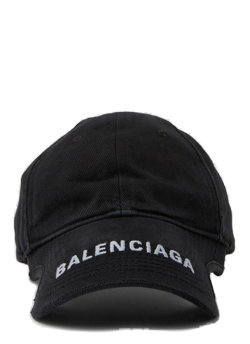 Balenciaga Log Embroidered Baseball Cap