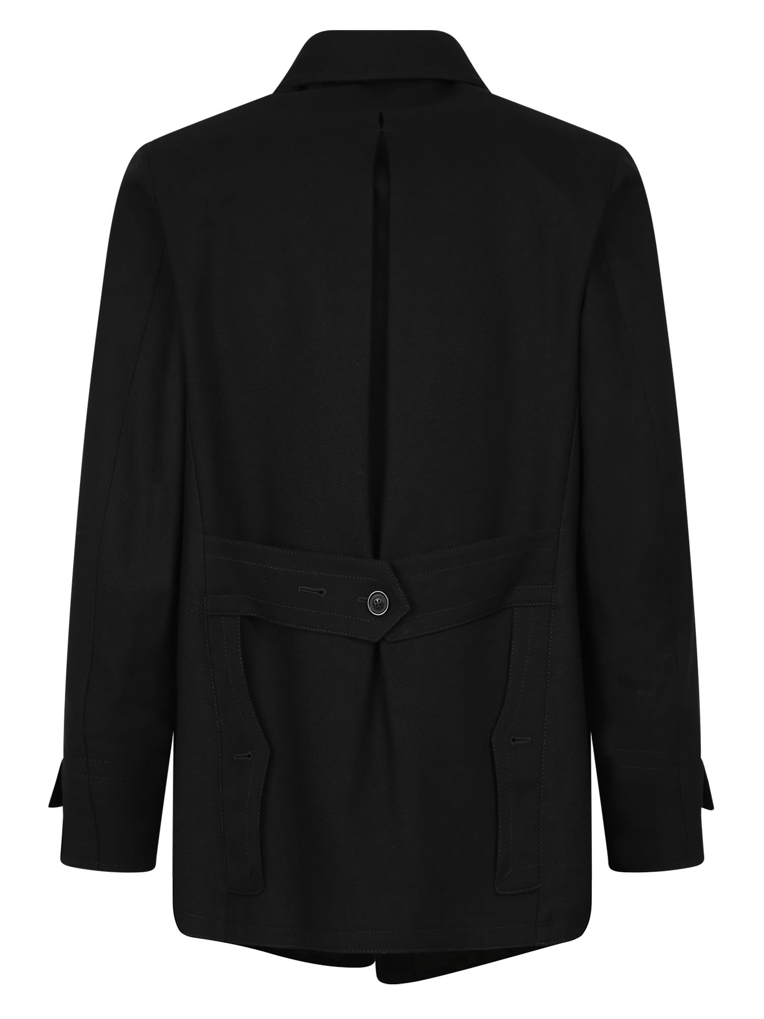 Shop Maison Margiela Button Fastening Jacket In Black