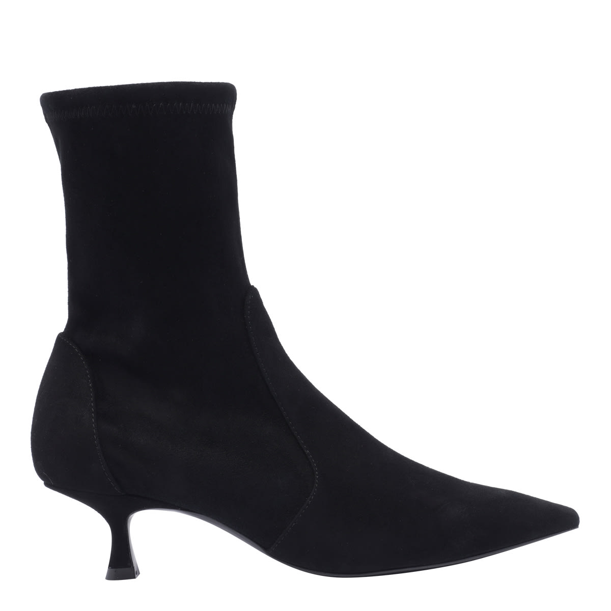 Shop Stuart Weitzman Naomi Bootie In Black