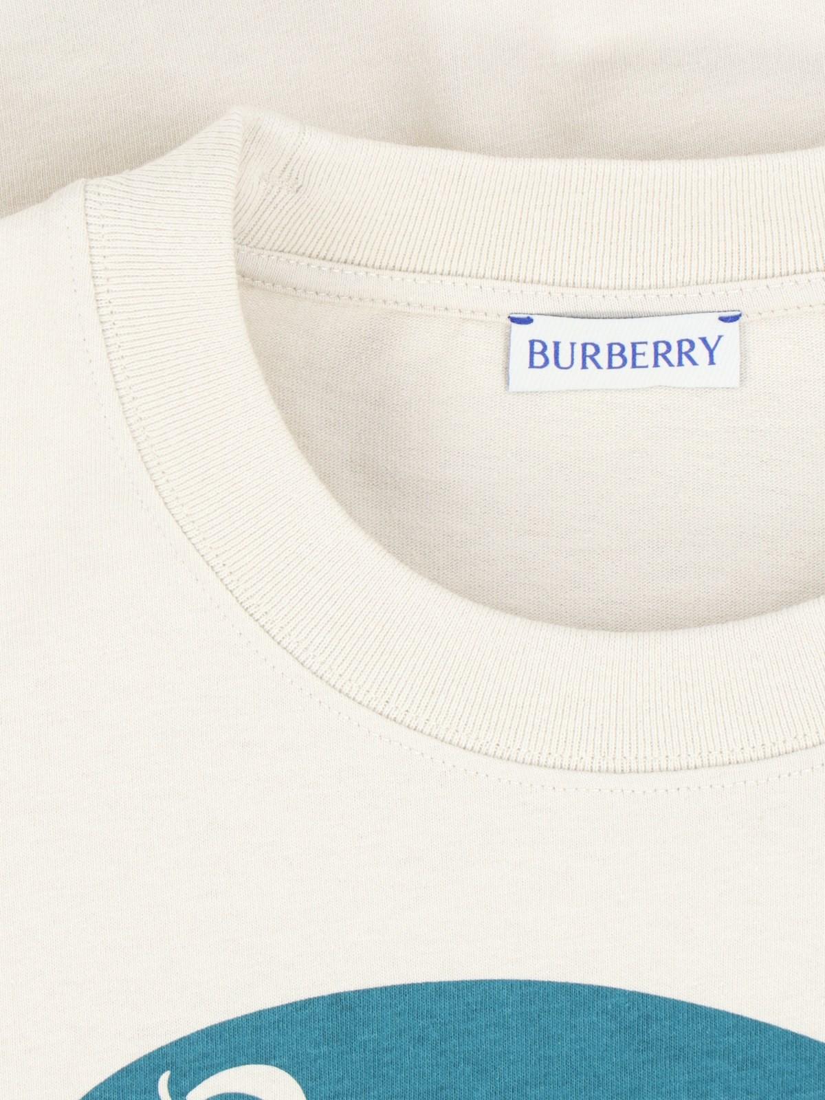 Shop Burberry Ekd T-shirt In Plaster