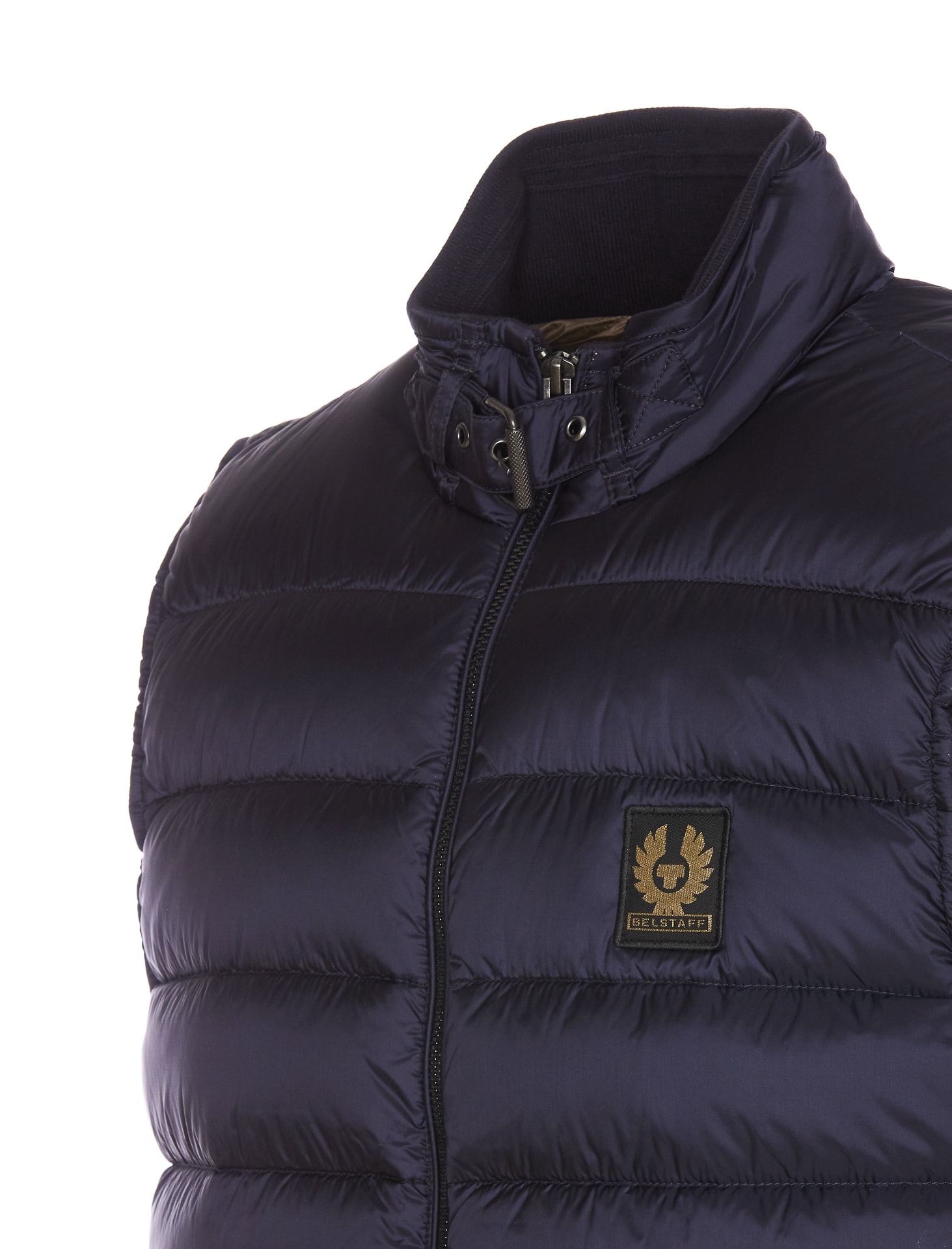 Shop Belstaff Circuit Padded Vest In Blue