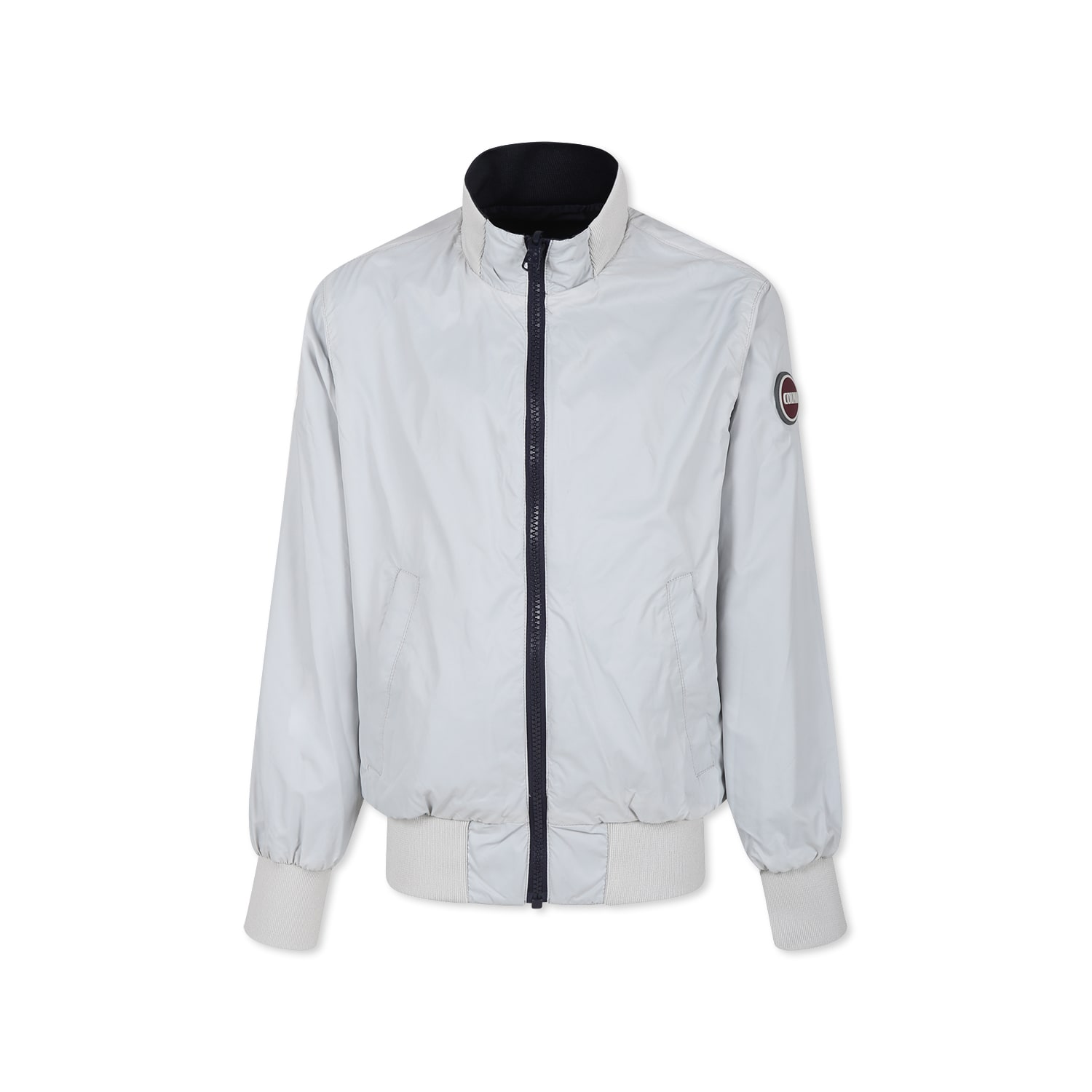 Colmar Blue Reversible Windbreaker For Boy With Logo In Blue