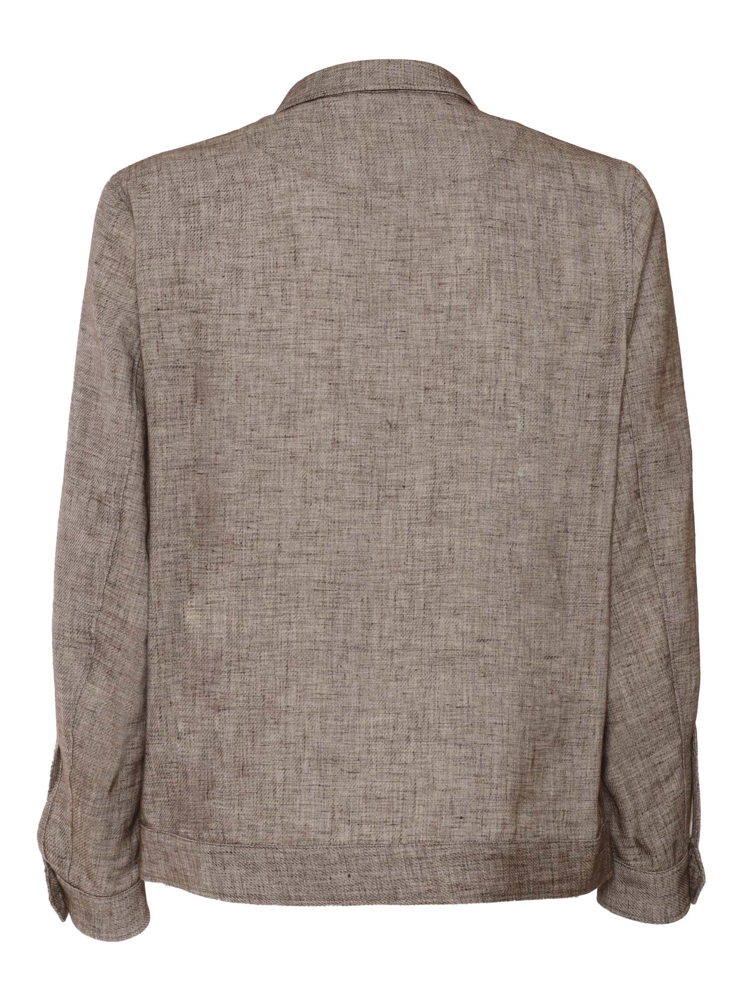 L.b.m 1911 L.b.m. 1911 Beige Untreated Overshirt