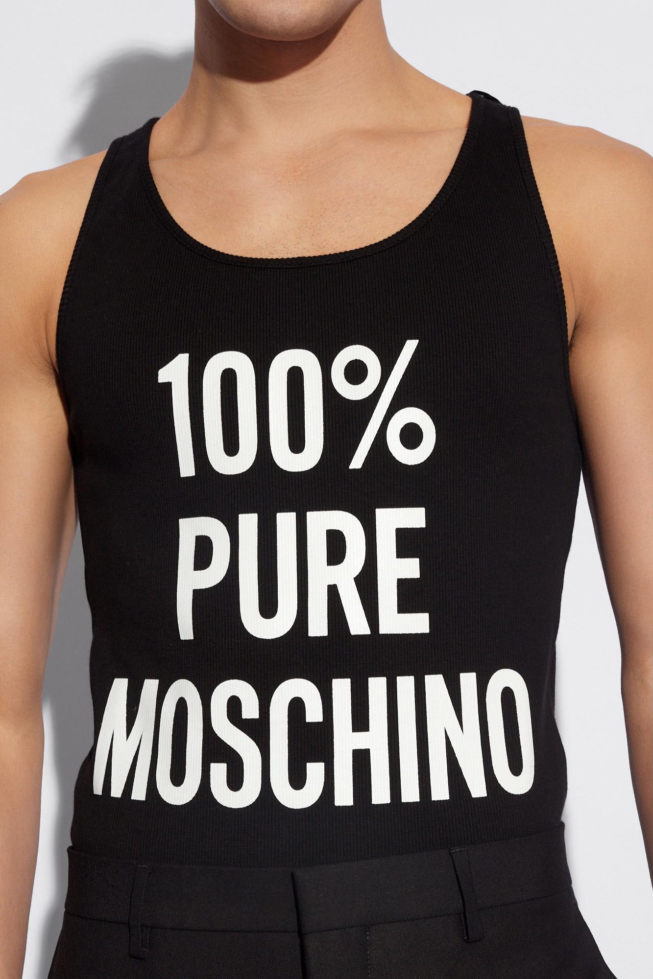 Shop Moschino 100% Pure Tank Top In 1555