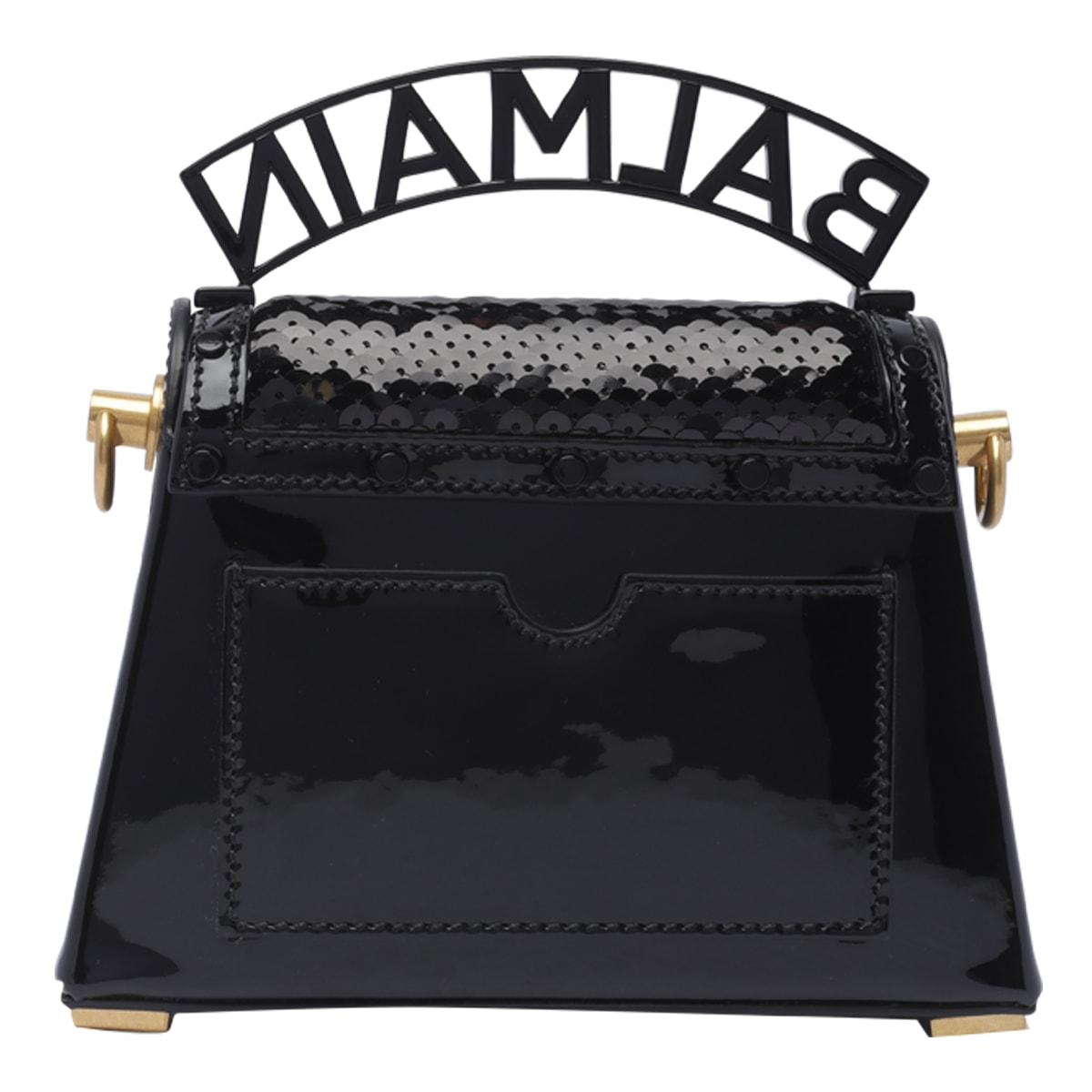 Shop Balmain B-buzz Dynasty Handbag In Black