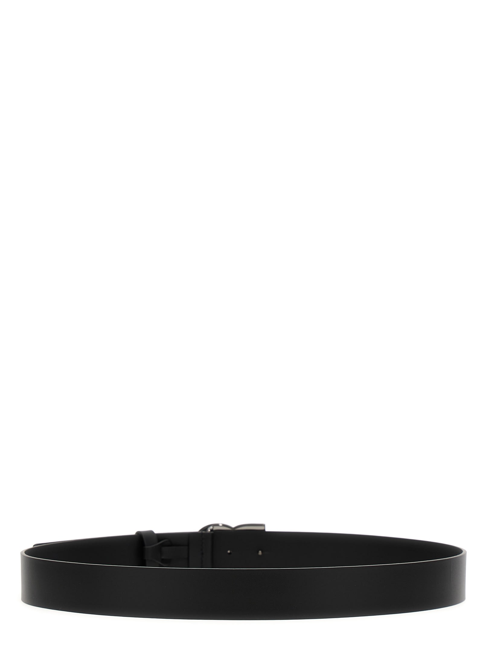 Shop Dolce & Gabbana Dg Logo Belt In Black