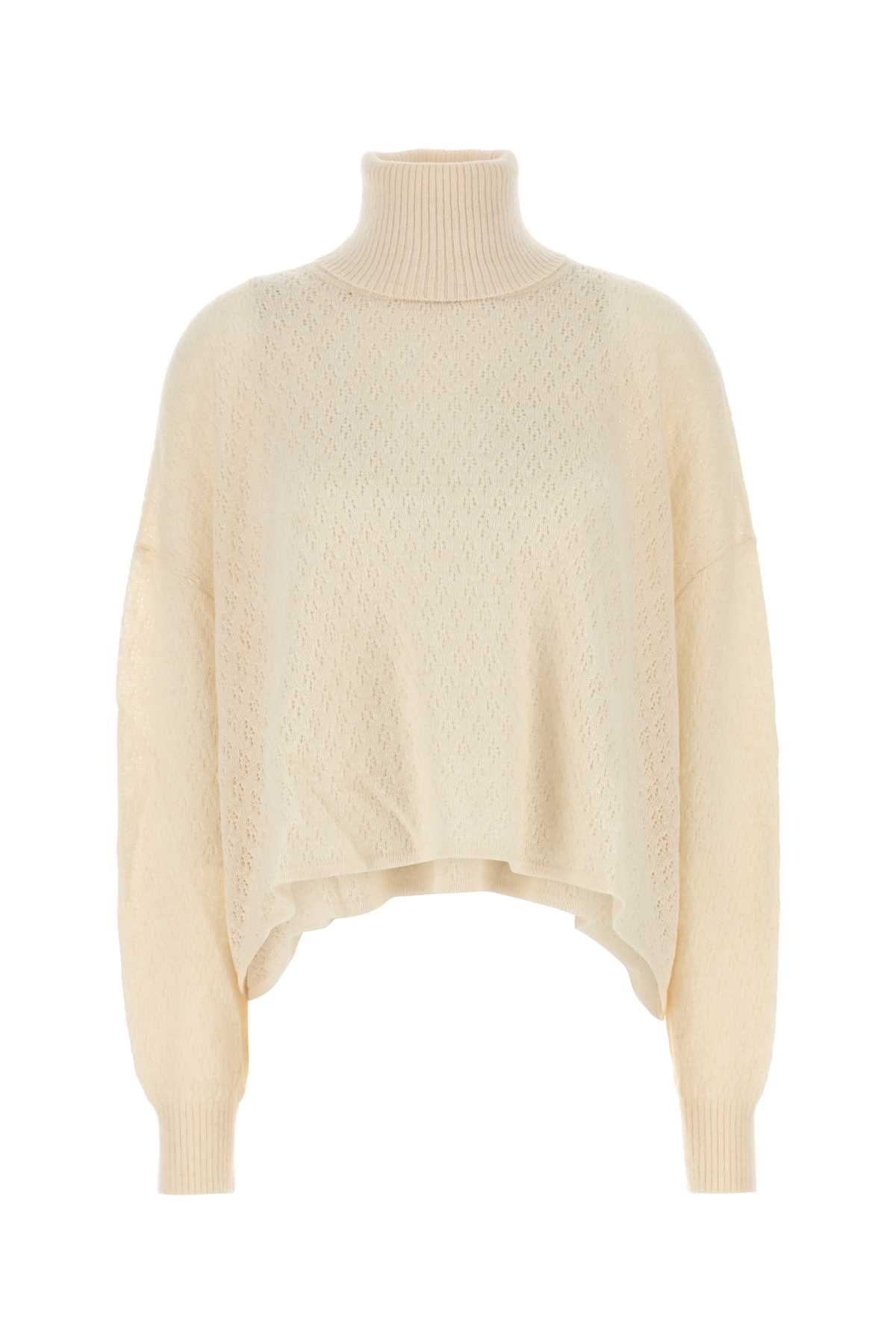 Chloé Ivory Wool Blend Oversize Sweater