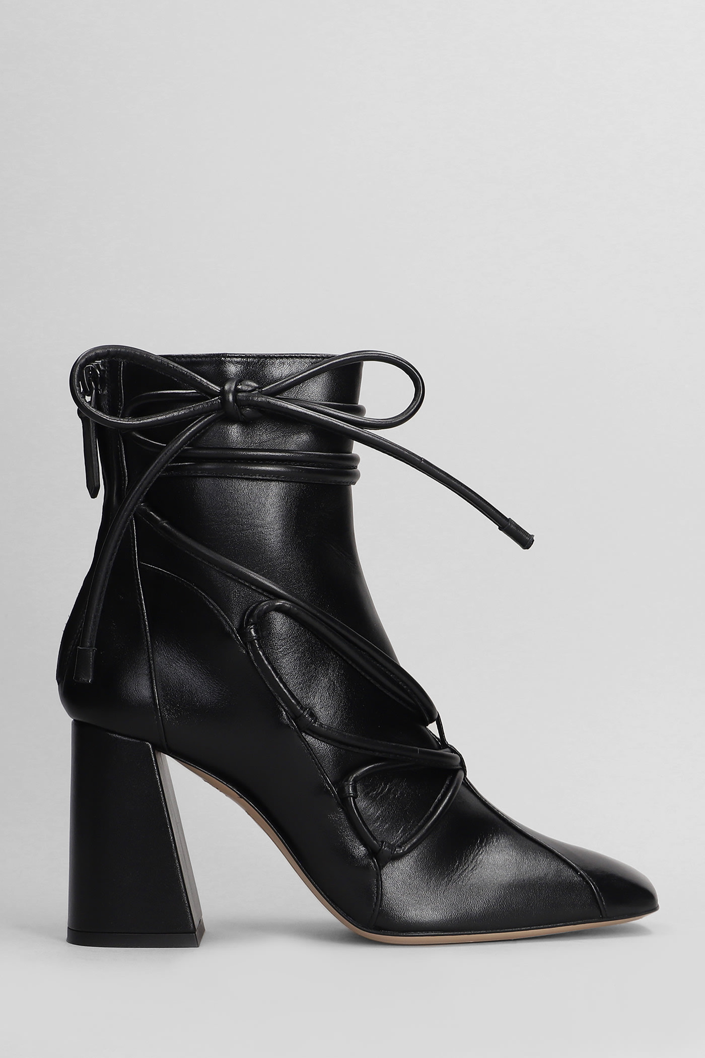 Sophia Webster Havanna High Heels Ankle Boots In Black Leather