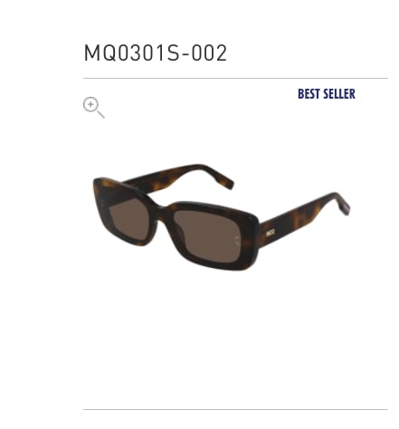 Alexander McQueen Alexander Mcqueen Mq301s Havana Sunglasses