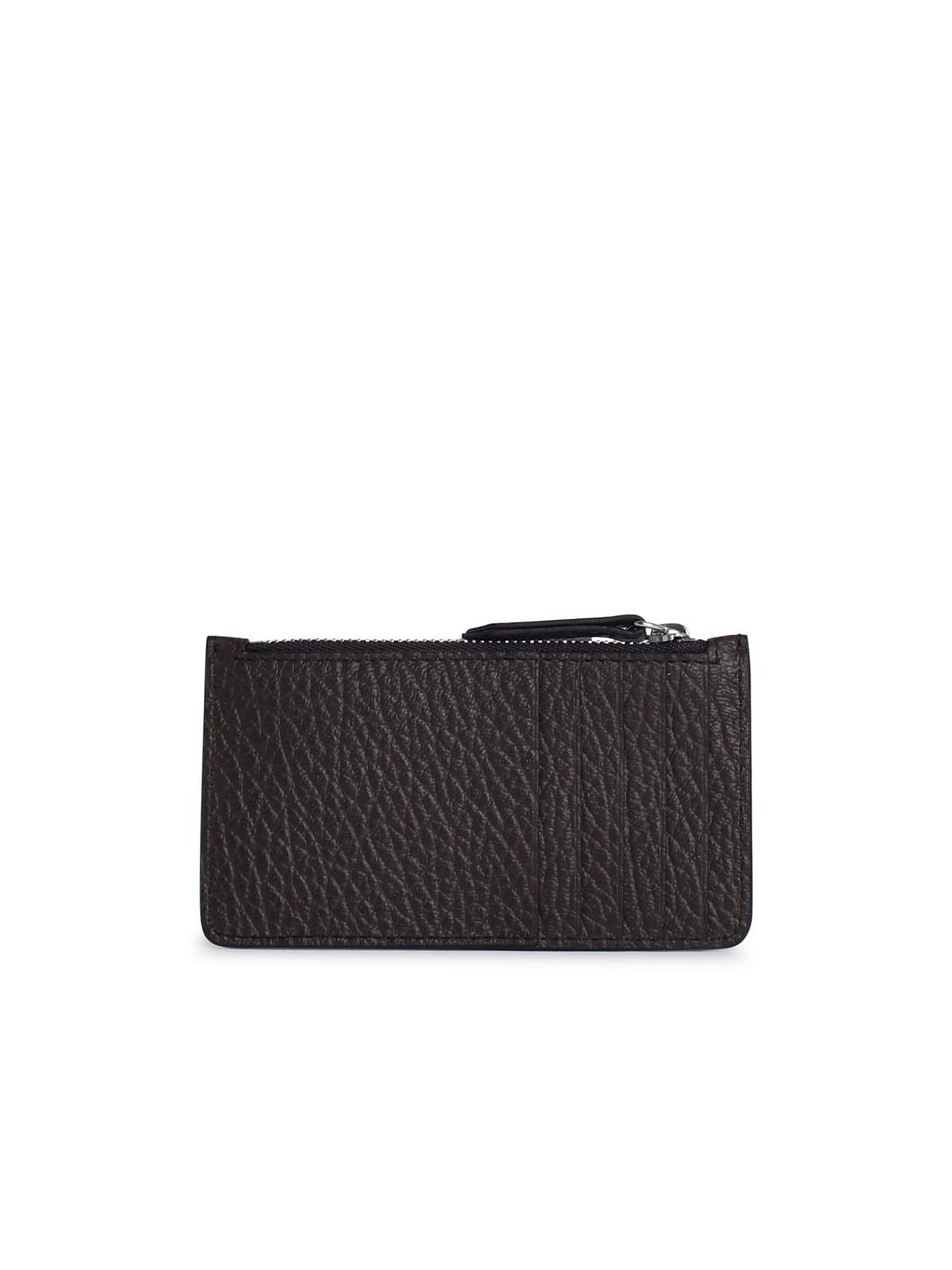 Shop Maison Margiela Brown Leather Cardholder