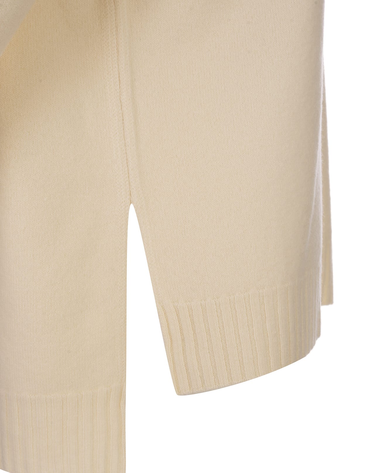 Shop Jil Sander White Wool Oversize Sweater