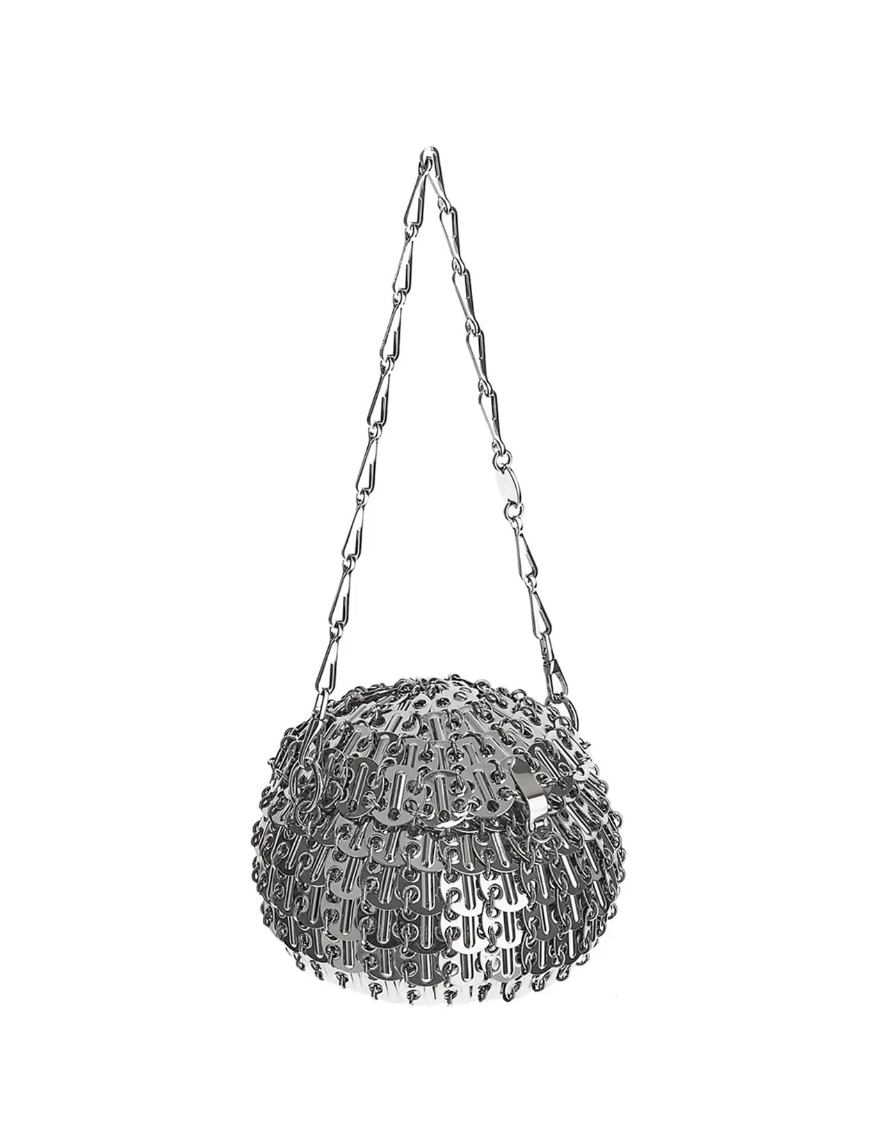 Shop Rabanne Silver Small 1969 Ball-shaped Bag