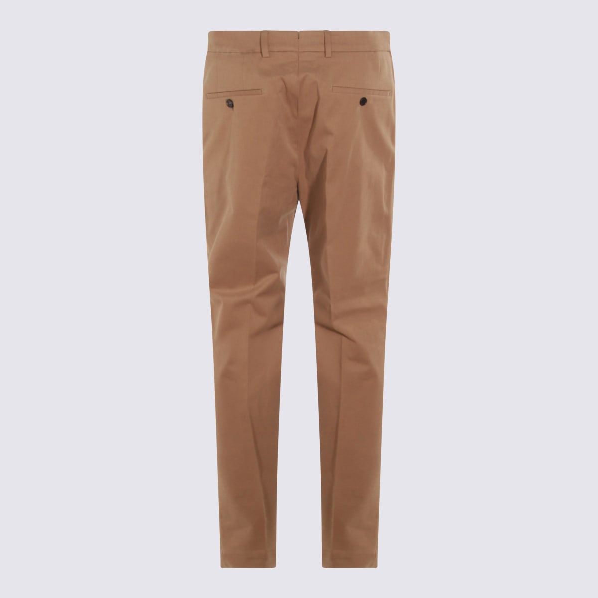 Incotex Relaxed Trousers With Front Pleats And Pockets In Brown
